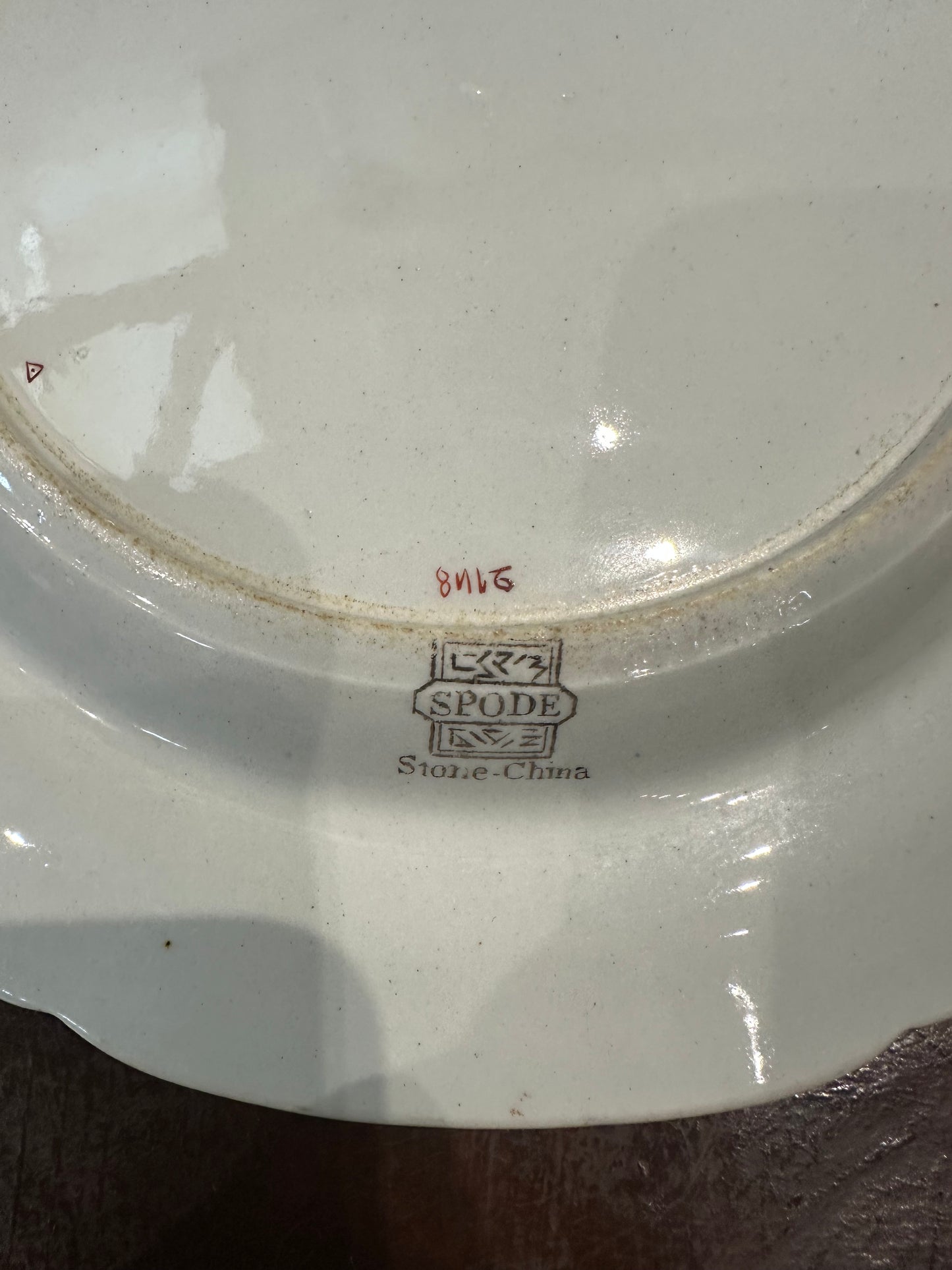 Spode Stone China Willis Indian Tree Pattern Dinner Plate Circa 1840
