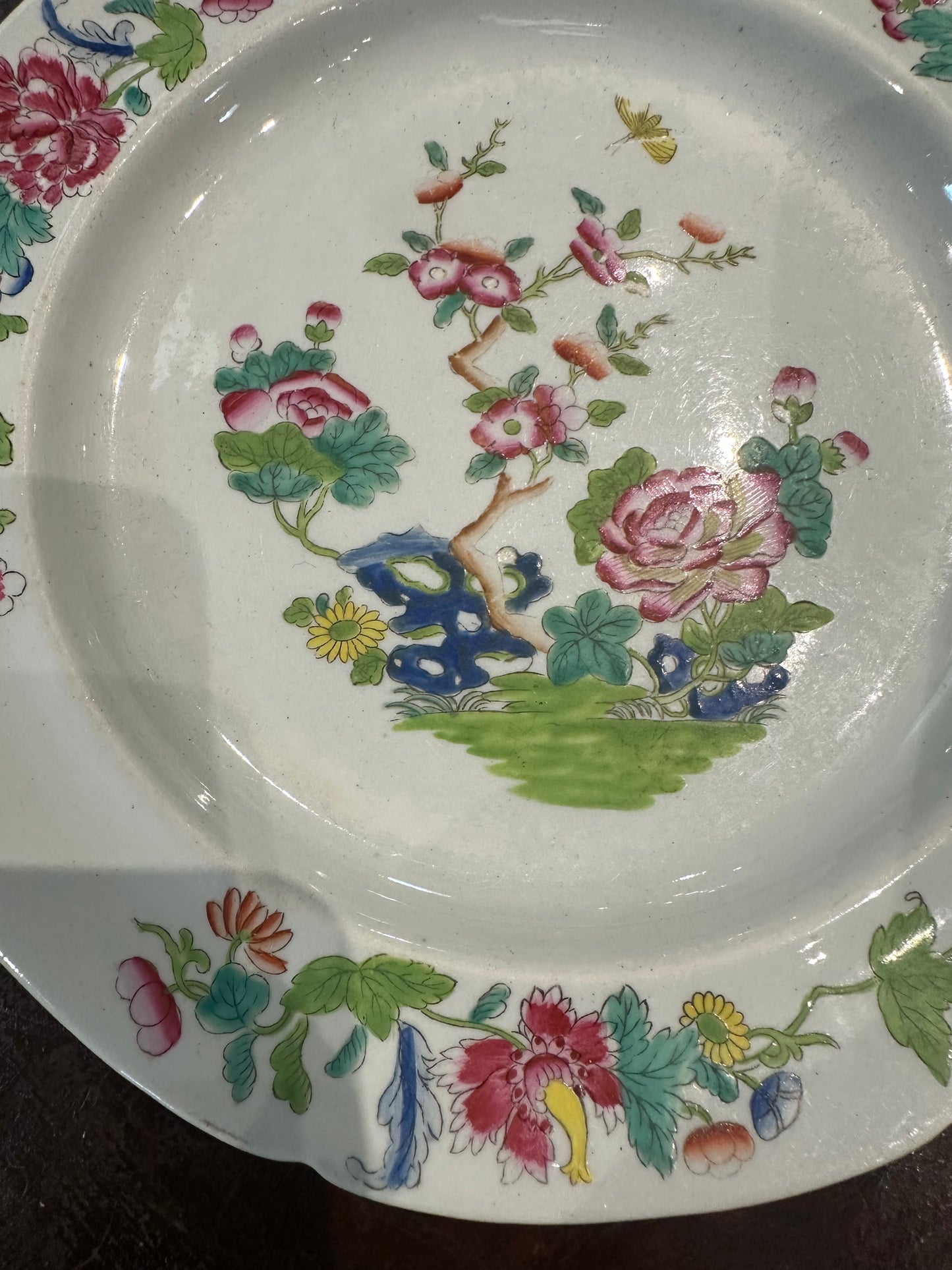 Spode Stone China Willis Indian Tree Pattern Dinner Plate Circa 1840