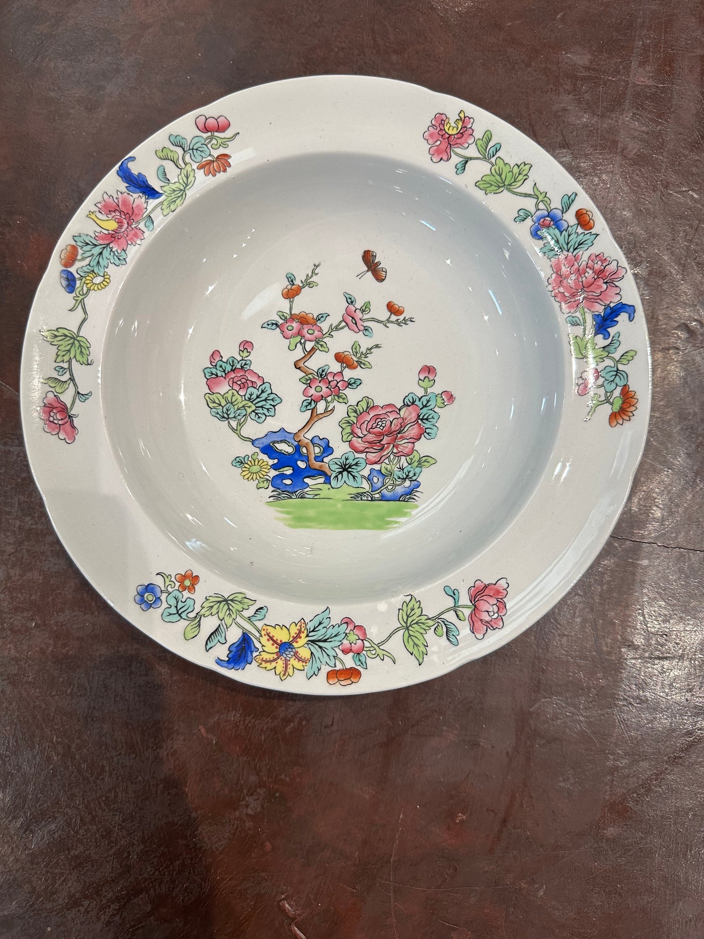 Spode Indian Tree Soup Bowl Circa 1840