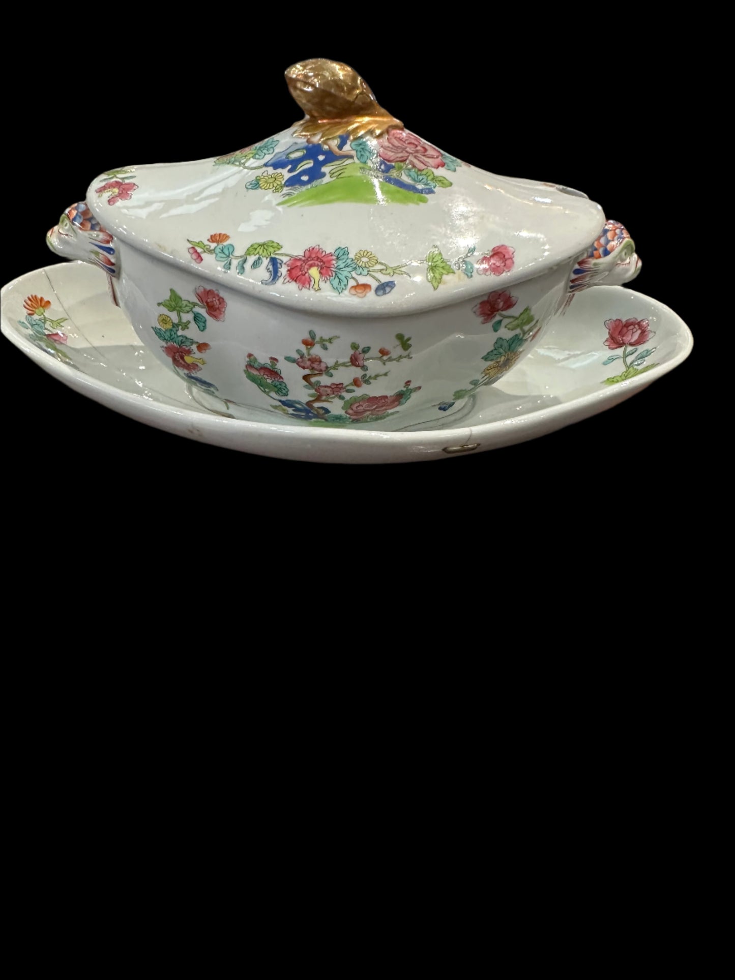 Spode Small Indian Tree Tureen with Lid and Underplate