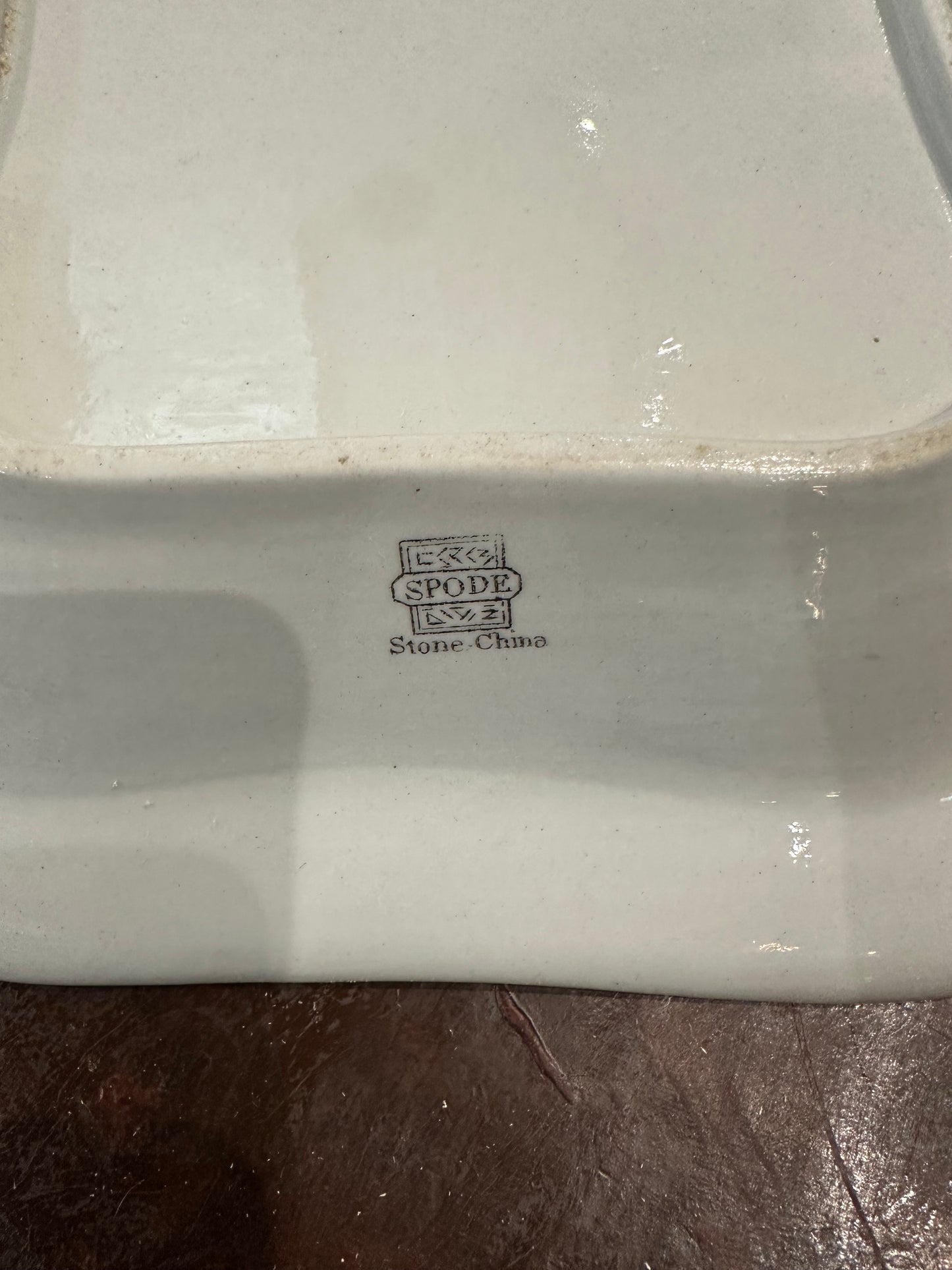 Spode Stone China “Willis Indian Tree” Square Serving Bowl