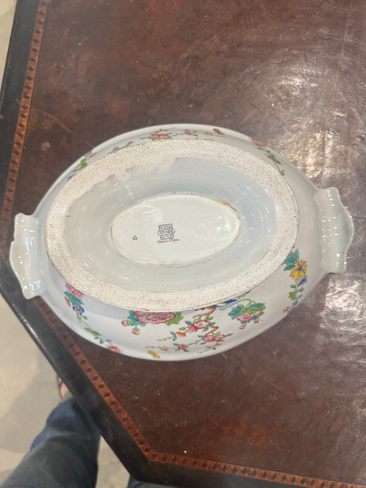 Spode Stone China “Willis Indian Tree” Large Footed Fruit Bowl