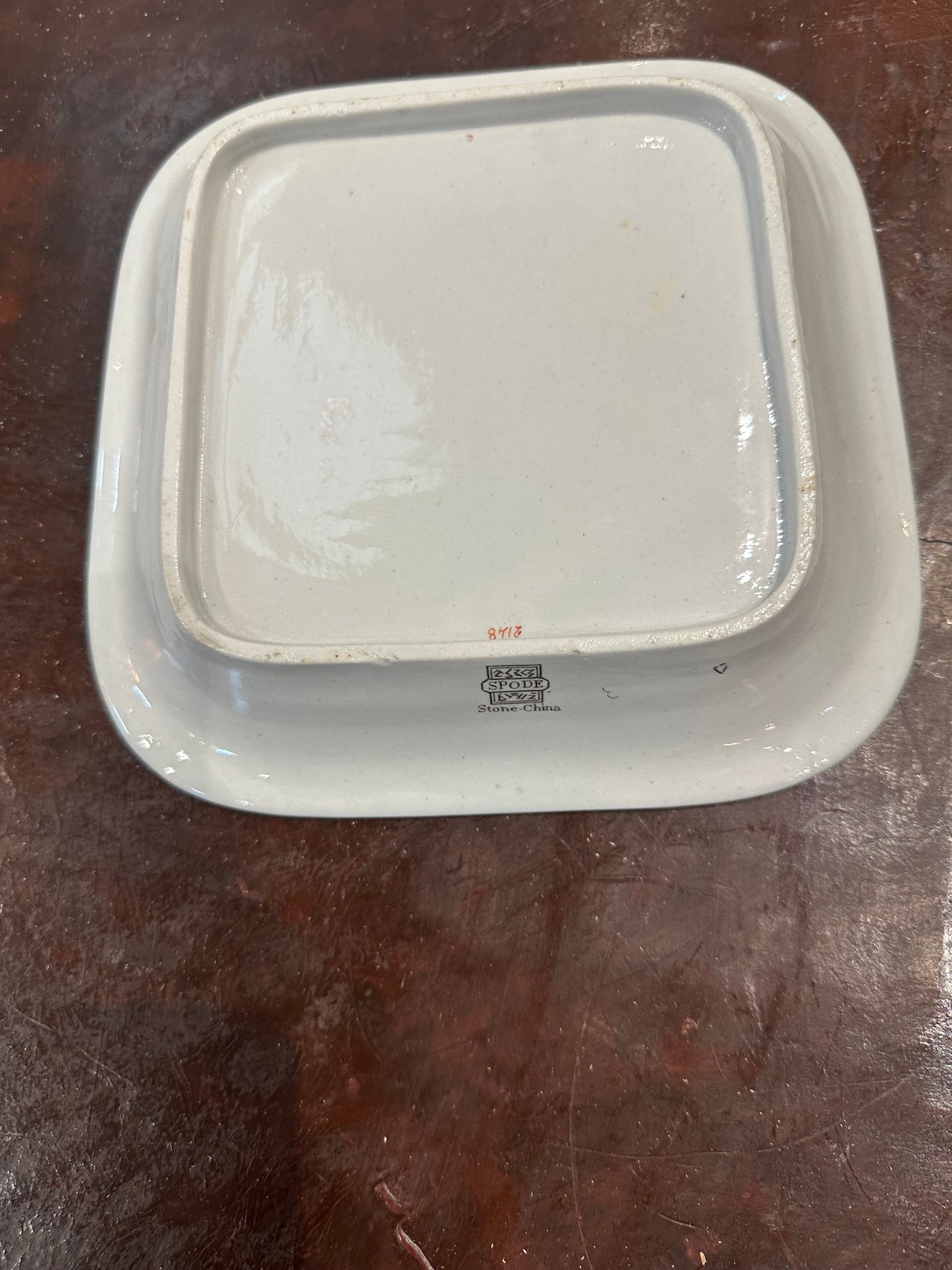 Spode Stone China “Willis Indian Tree” Square Plate / Dresser Tray