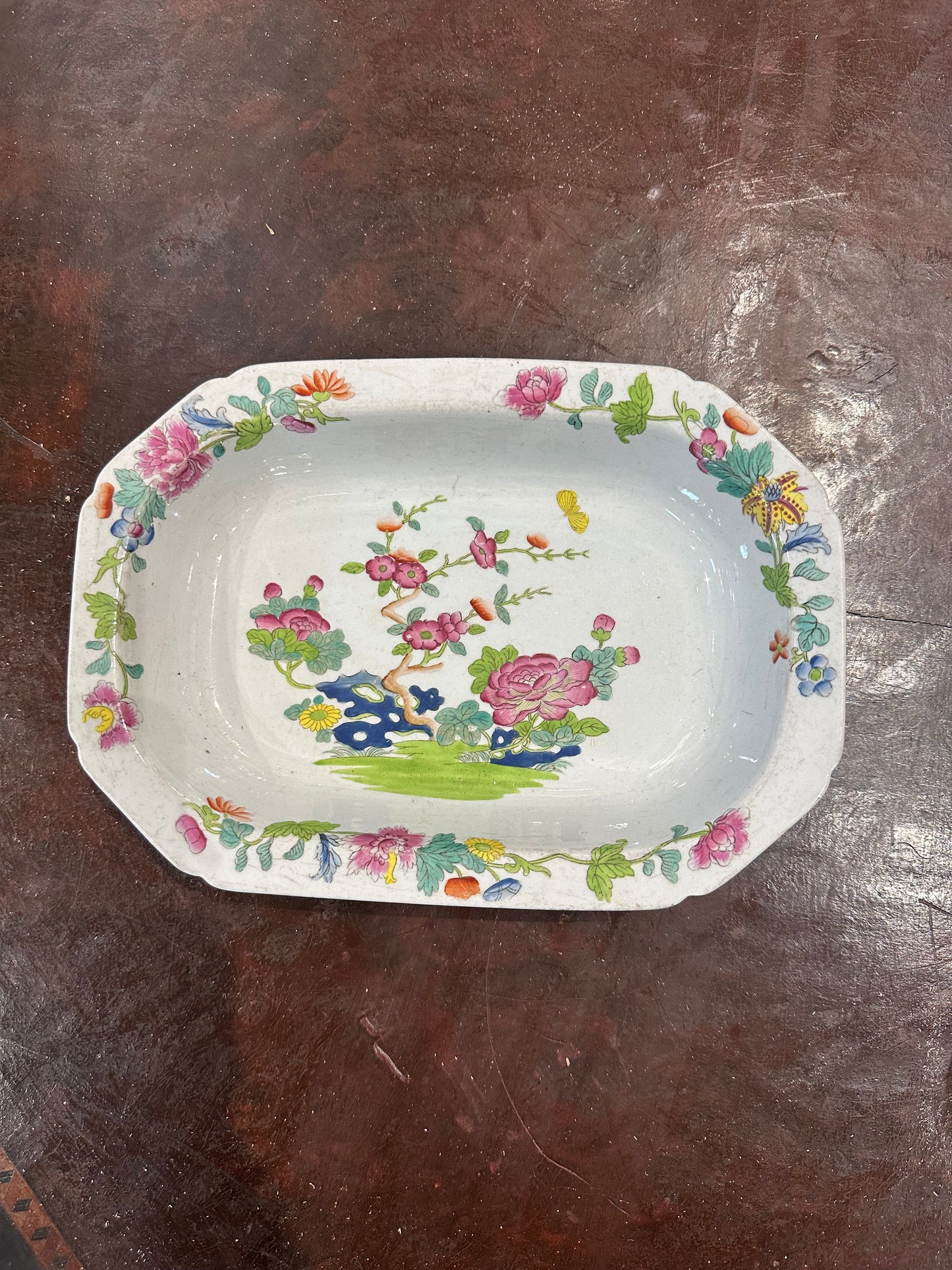 Spode Stone China “Willis Indian Tree” Oval Serving Dish
