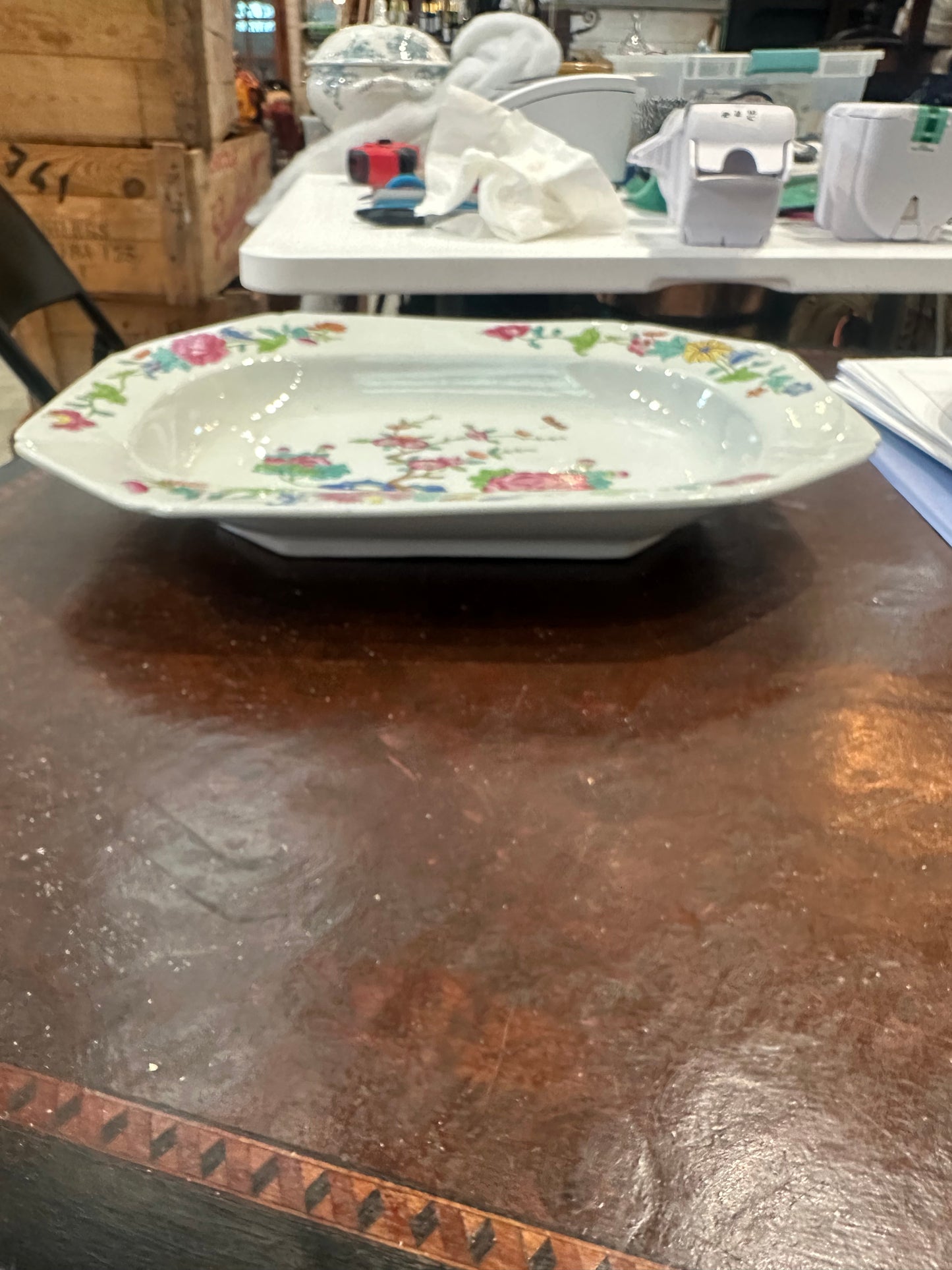Spode Stone China “Willis Indian Tree” Deep Serving Platter