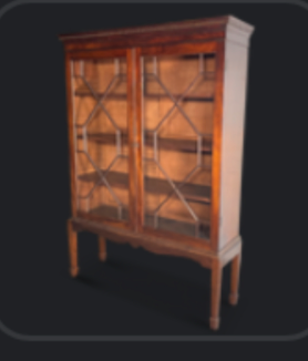 Mahogany Astral Glazed Bookcase