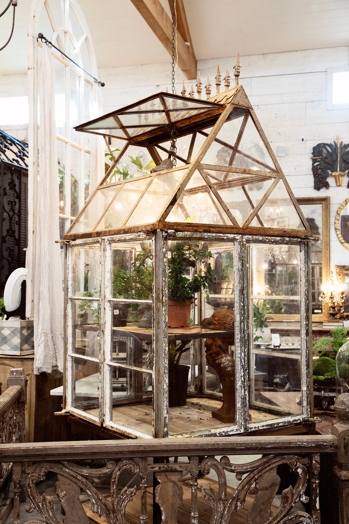 White Garden Sanctuary Greenhouse