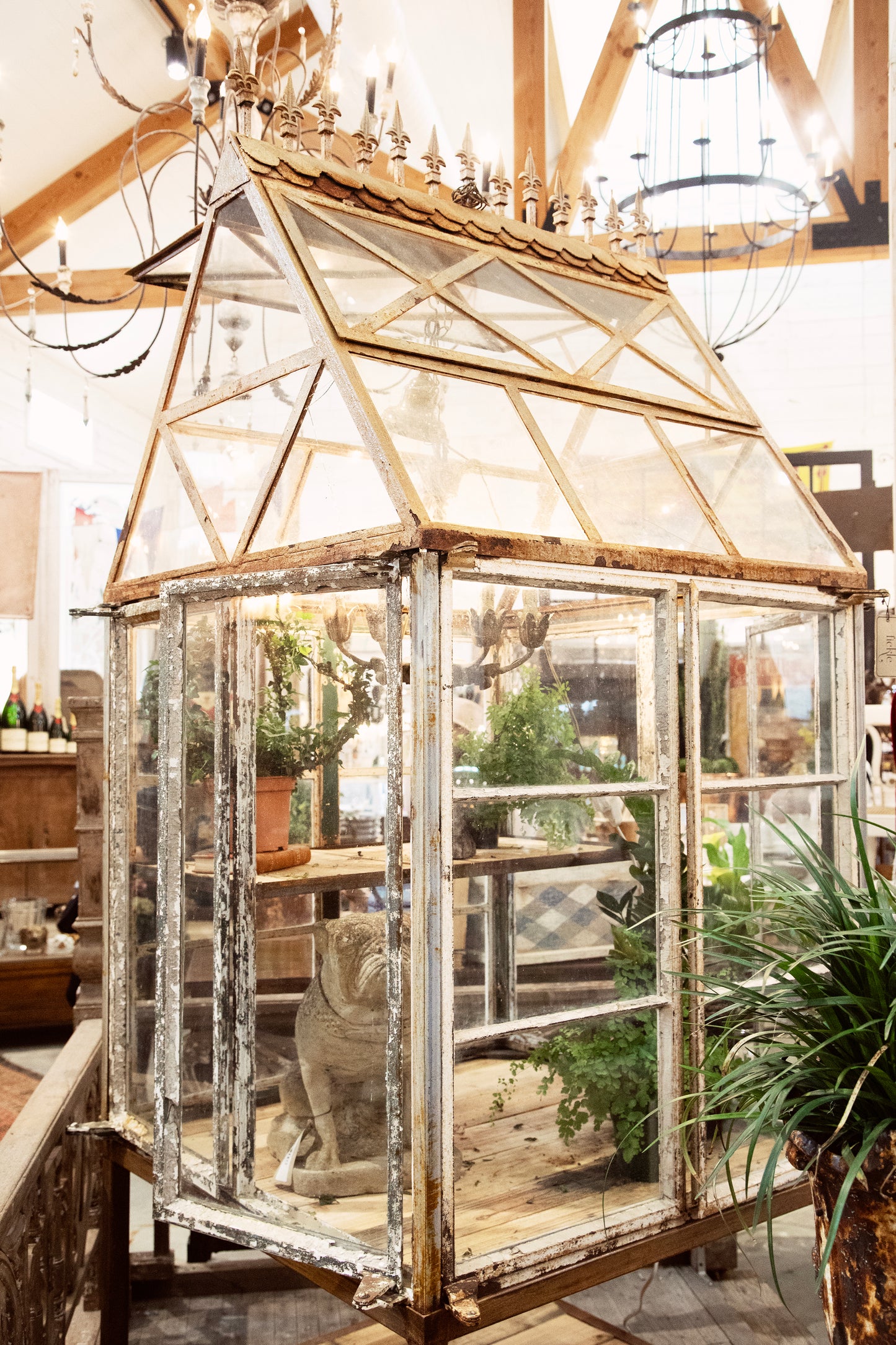 White Garden Sanctuary Greenhouse
