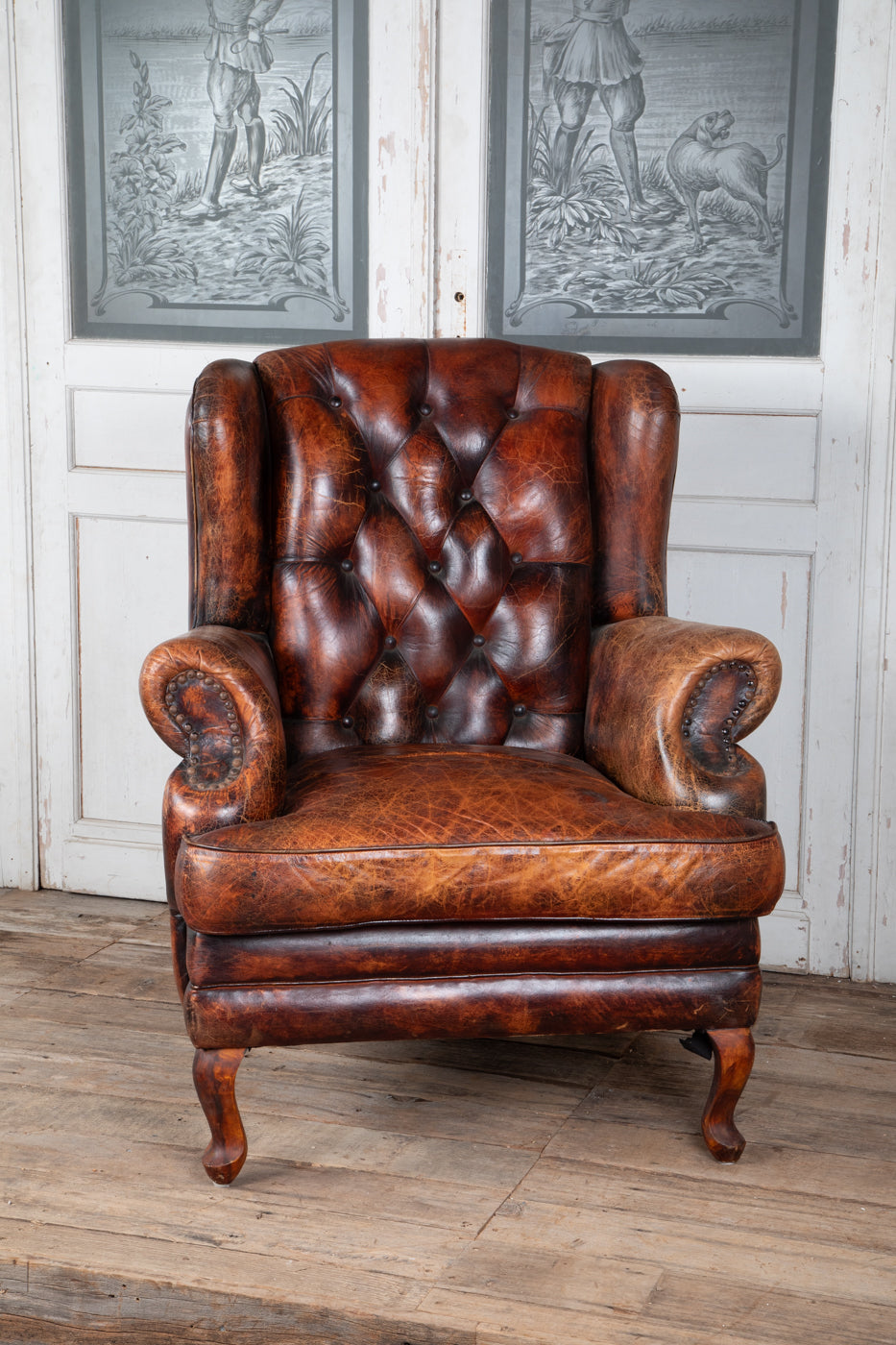 Leather Library Chair