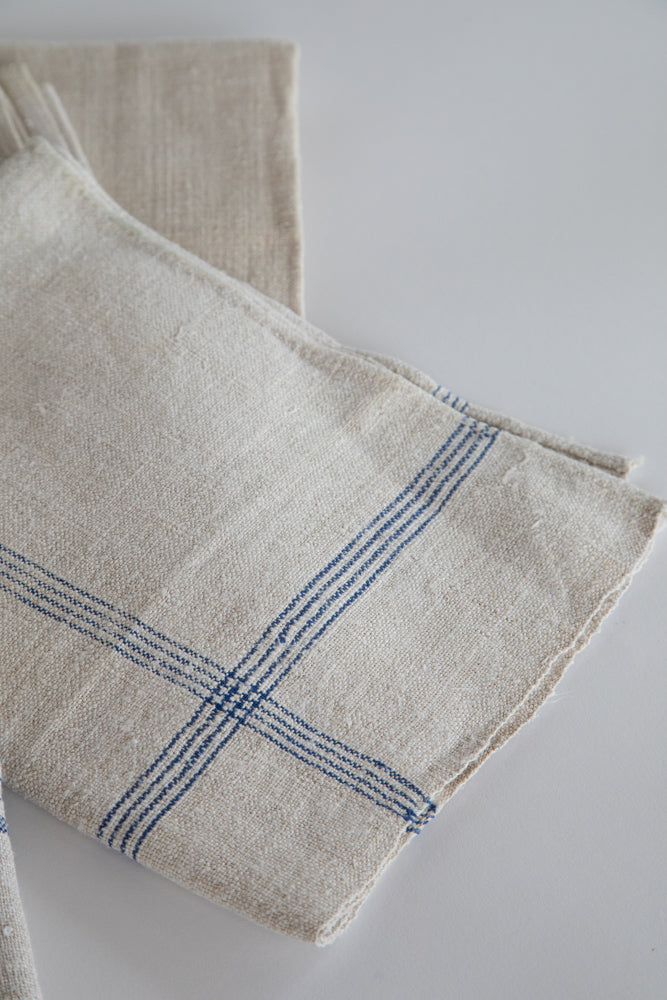 Blue and White French Tea Towel