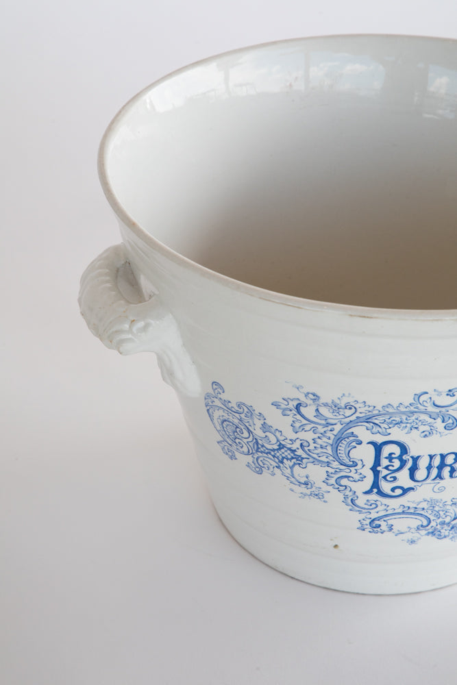 "Pure Milk" Ironstone Dairy Pail ~Rare~ 19th Century