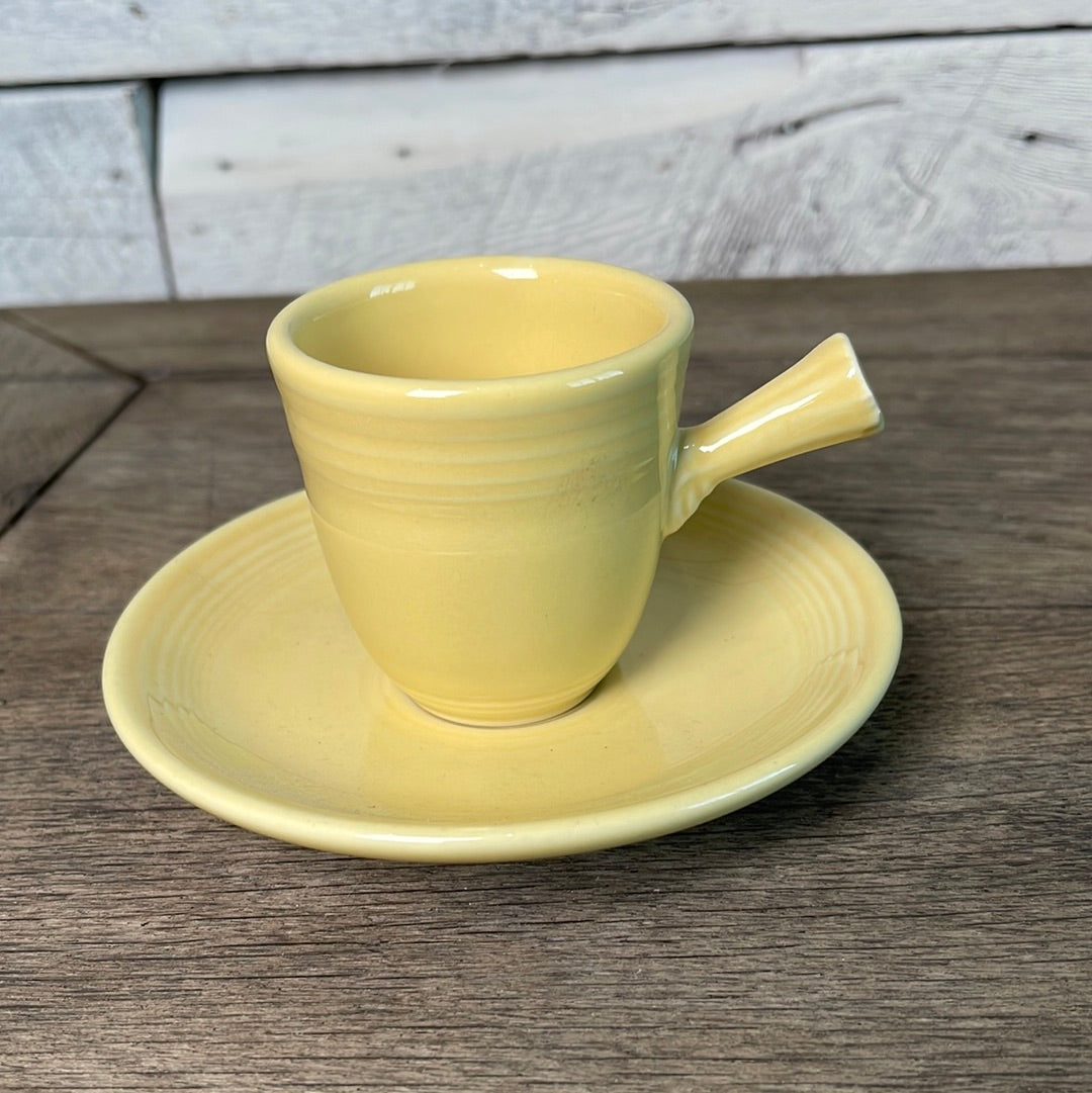 Fiestaware Stick Handle Demitasse Cup & Saucer Set