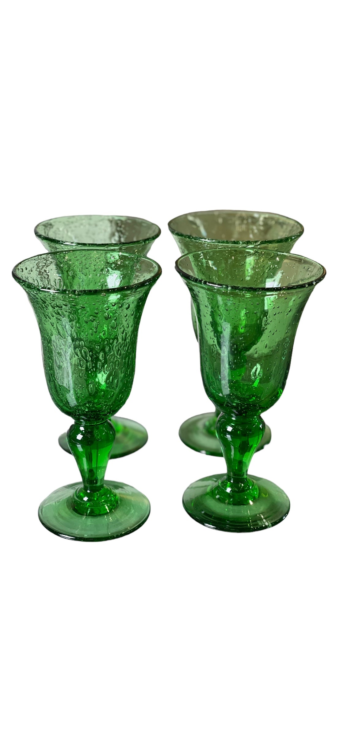 Large Green Wine Glass
