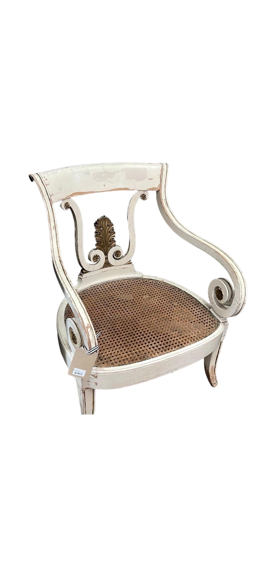 Swedish Armchair with Cain Seat Circa 1870