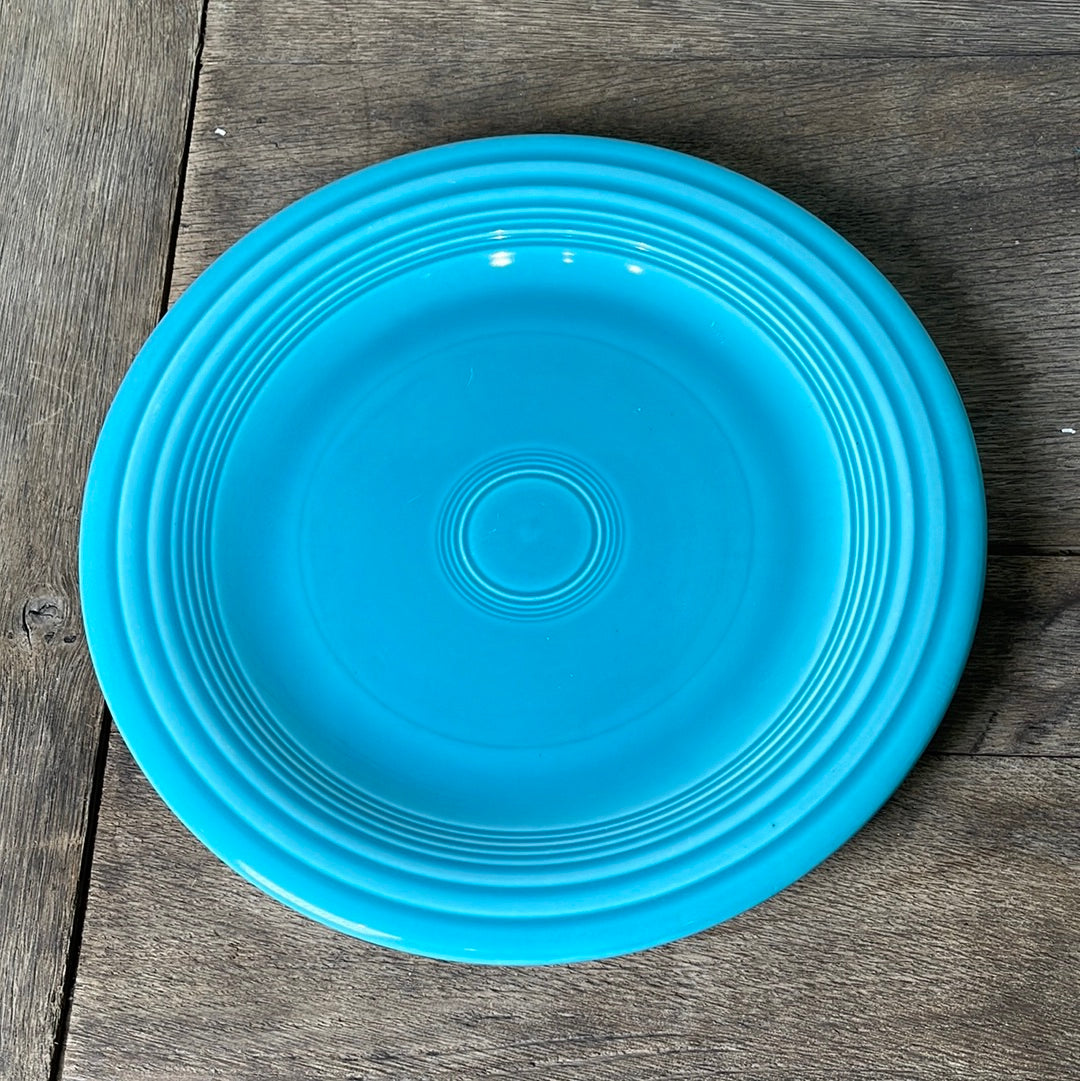 Vintage Fiestaware Turquoise Dinner Plate 10 3/8”
