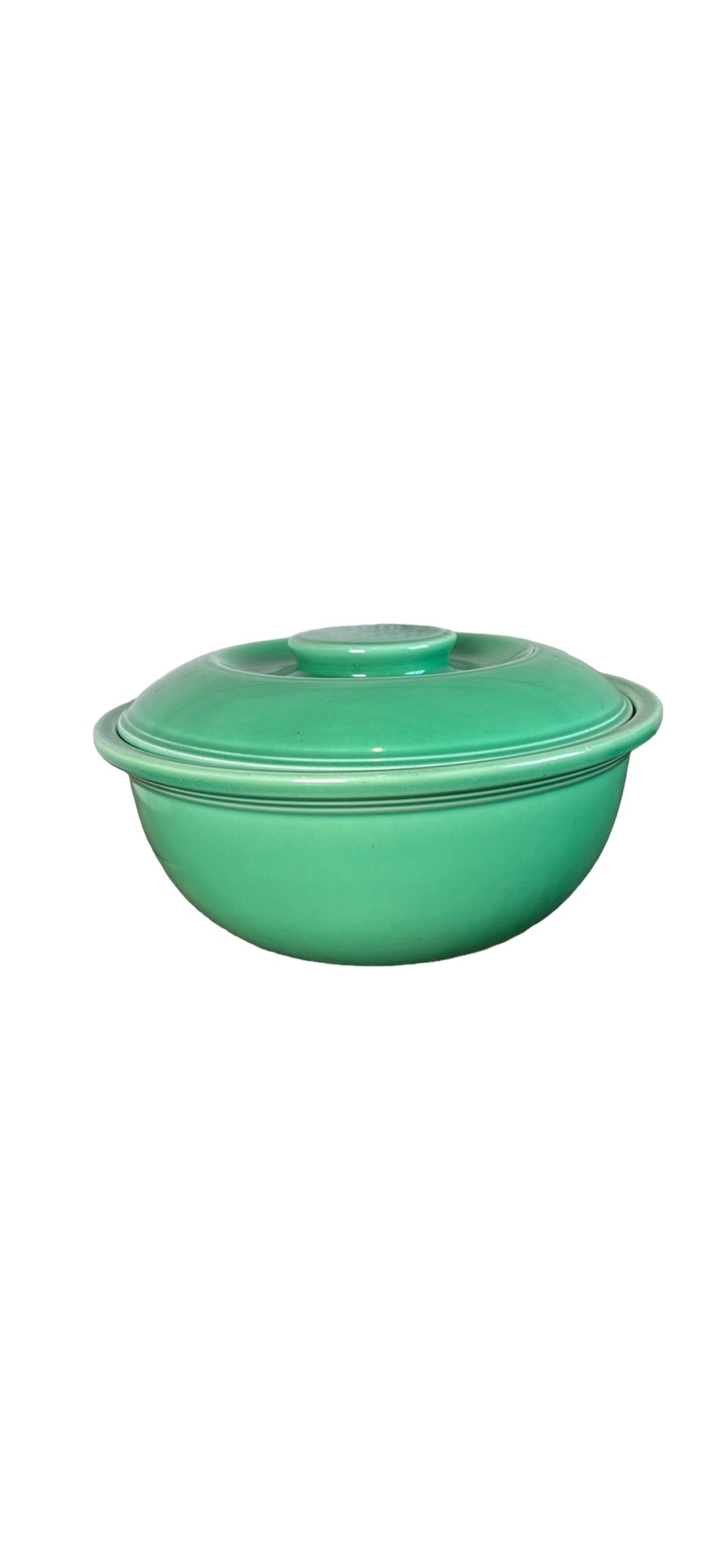 Vintage Fiestaware Homer Laughlin Fiesta Kitchen Kraft Individual Casserole in Light Green 8"