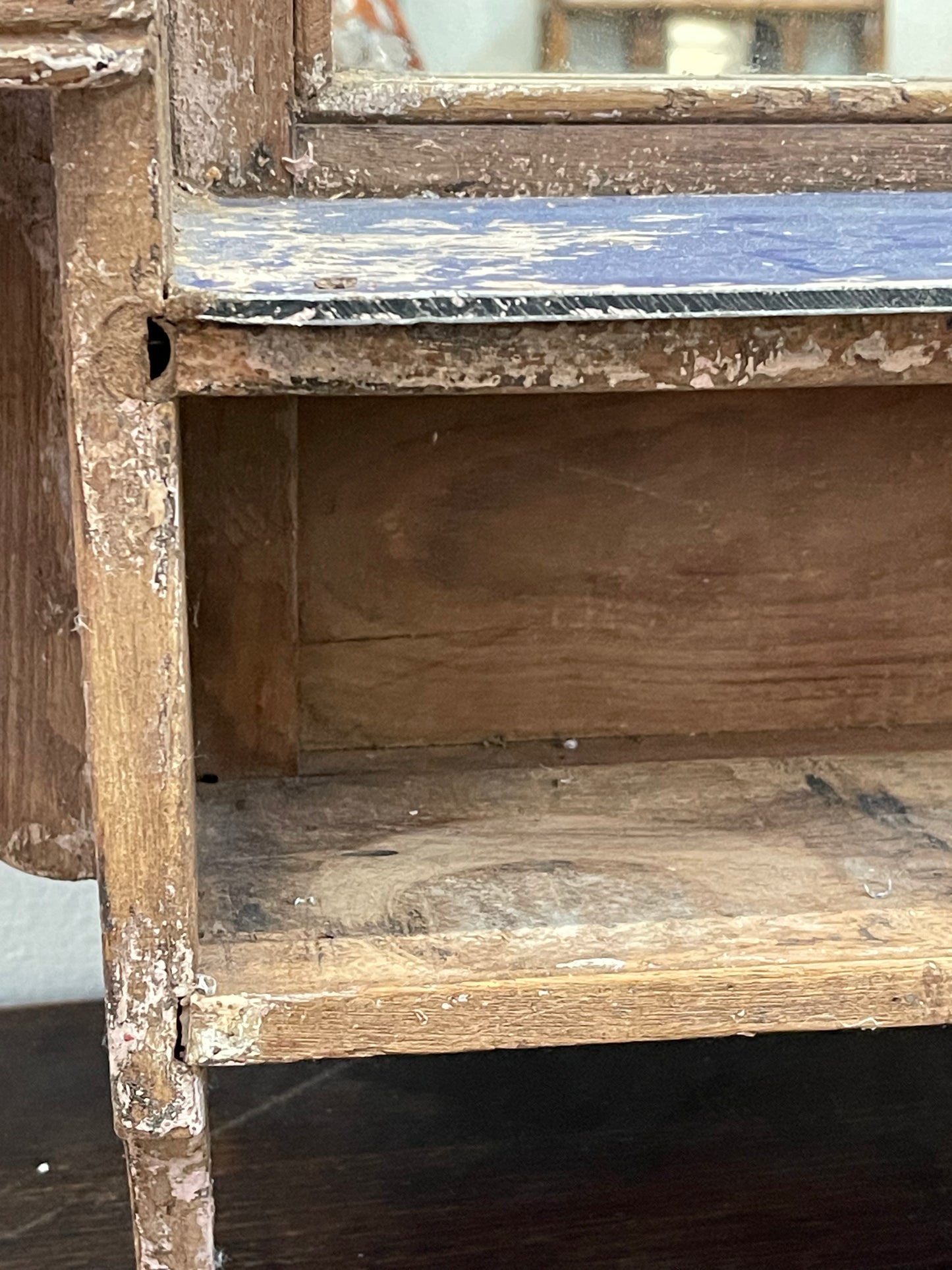 Shelf with Mirror and Towel Bar