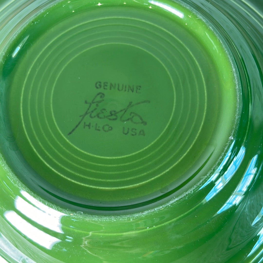 Original Fiestaware Forest Green Flat Rimmed Soup Bowl