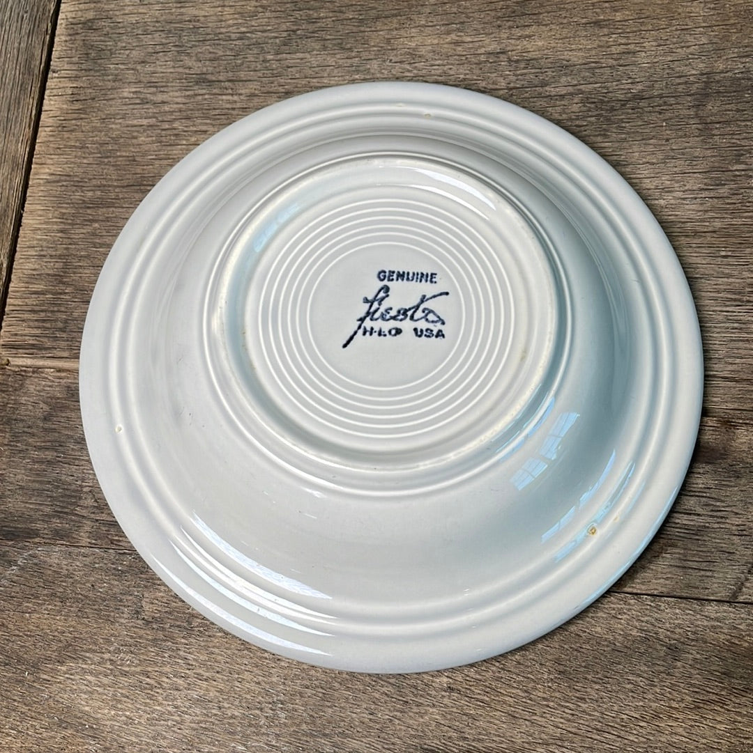 Vintage Fiestaware Grey Rim Soup Bowl