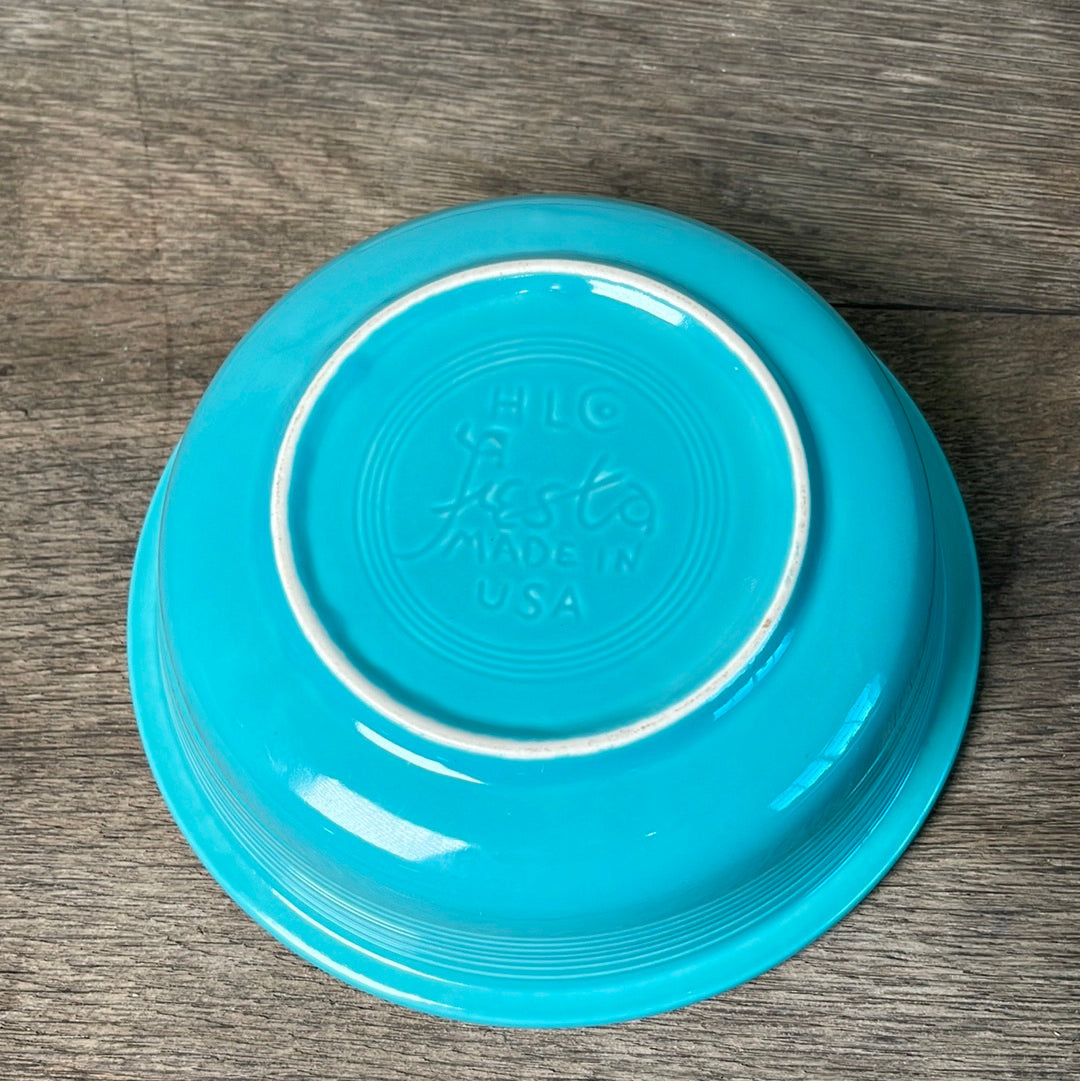 Fiestaware Nappy 6 7/8” Bowl Turquoise