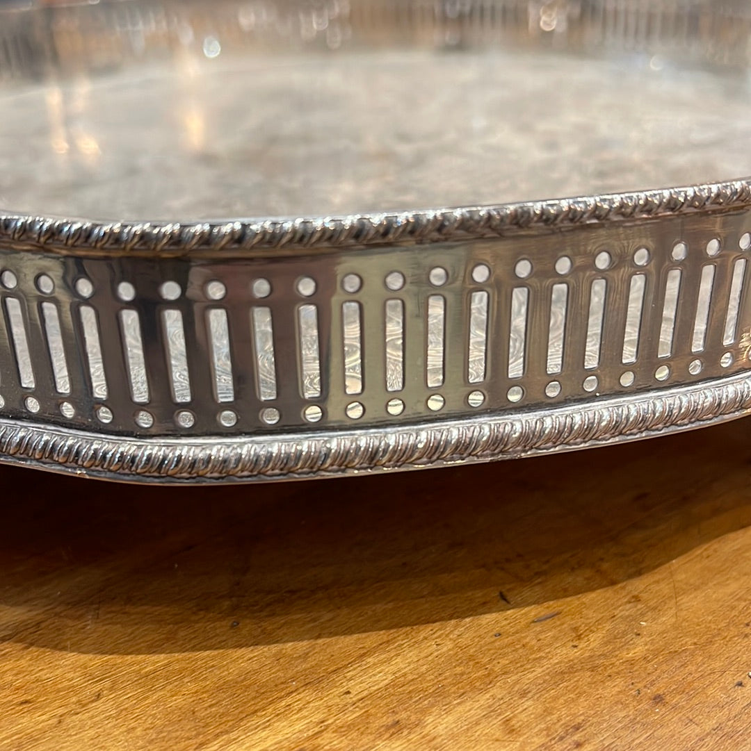 Silverplate Tray Claw and Ball Foot