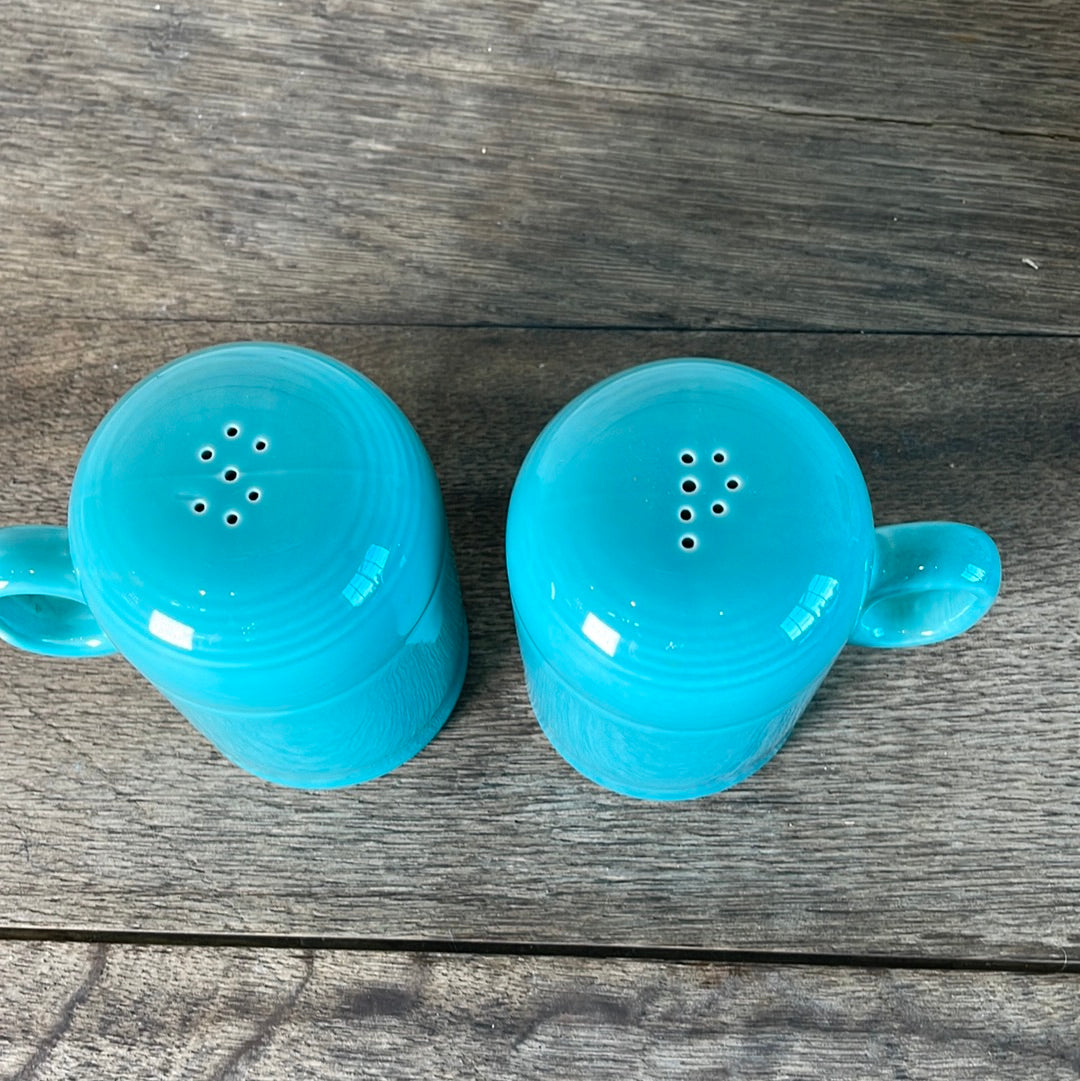 Fiestaware Turquoise Rangetop Salt & Pepper Shakers