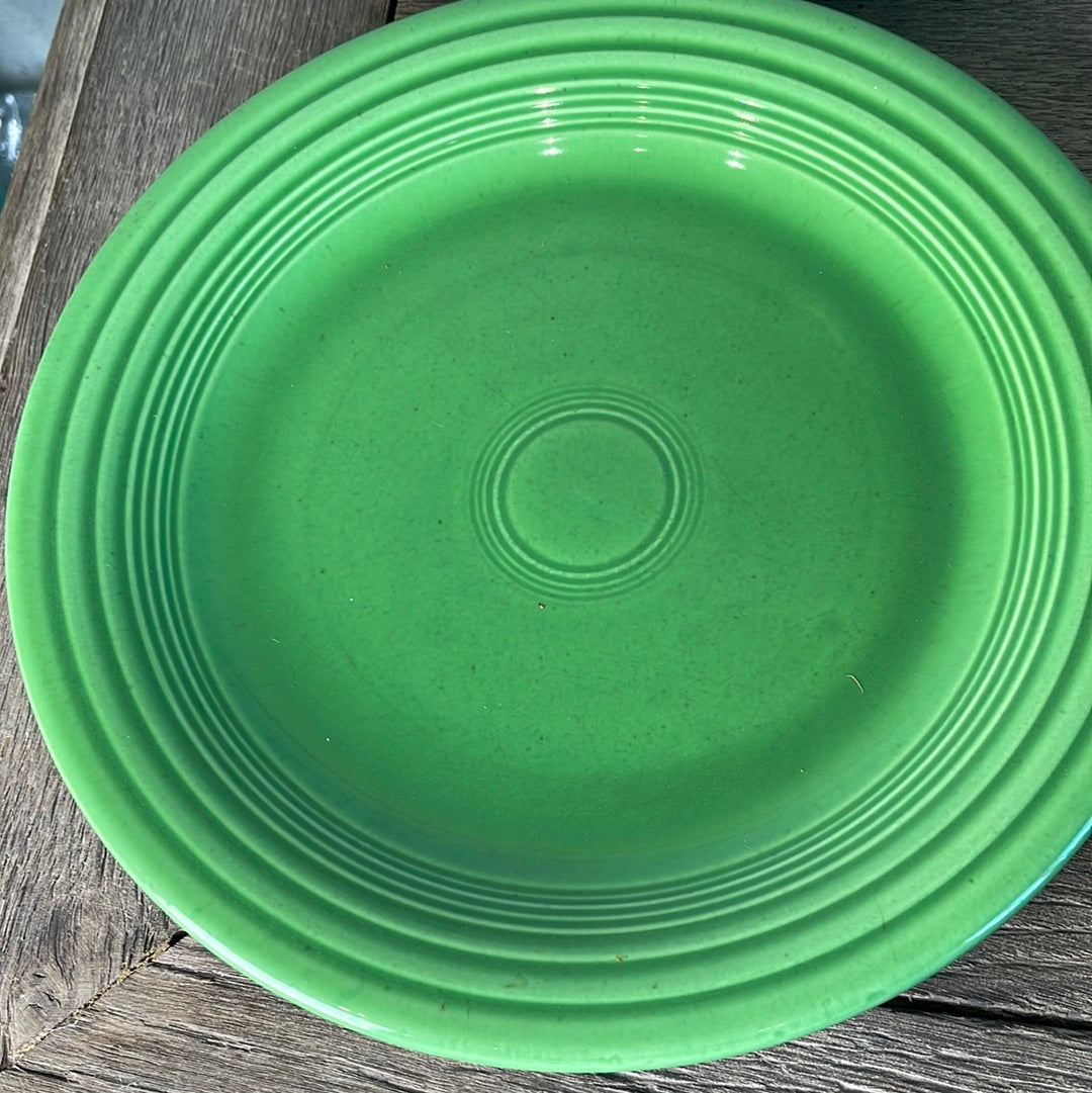 Vintage Fiestaware Medium Green Dinner Plate 10 3/8”