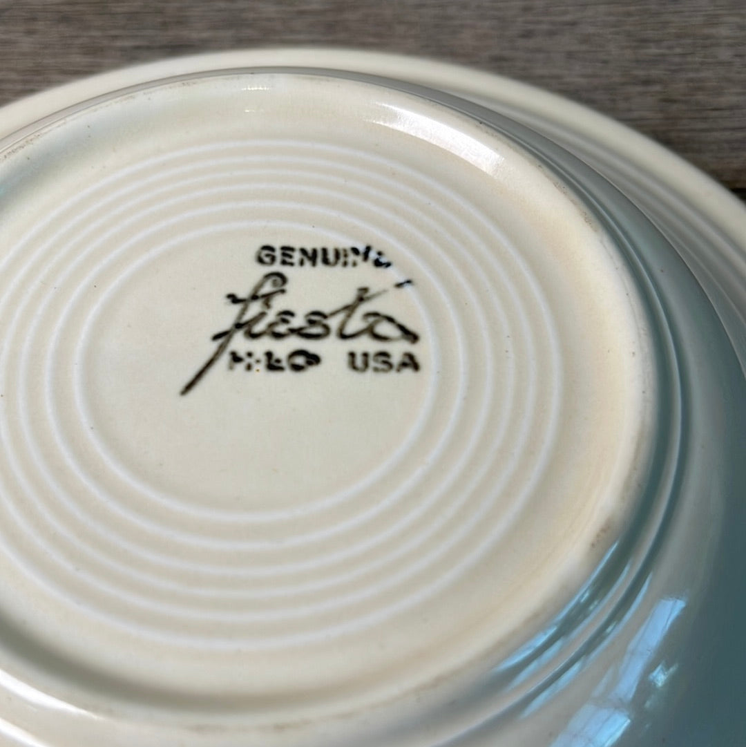 Vintage Fiestaware Ivory Dinner Plate Homer Laughlin Fiestaware 10.5" Diameter