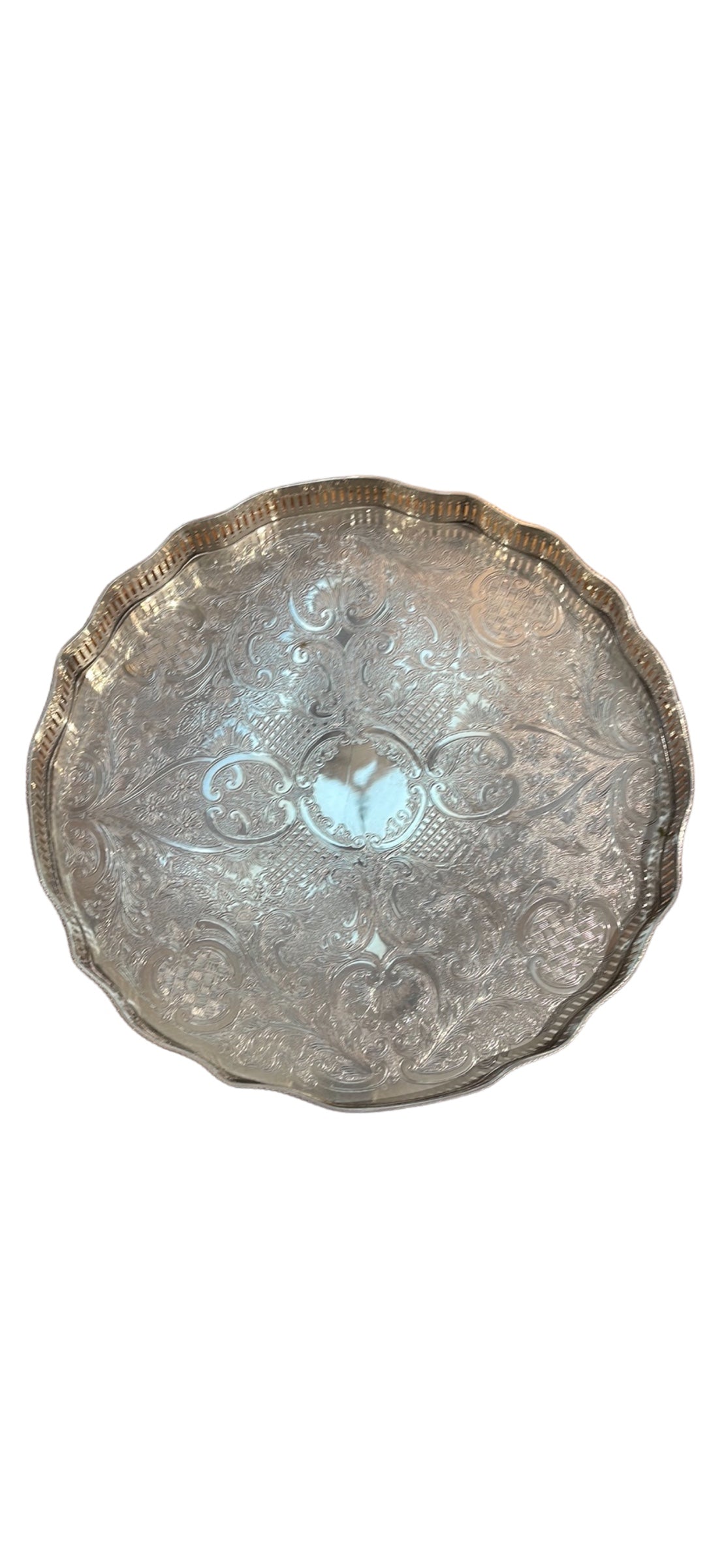 Silverplate Tray Claw and Ball Foot