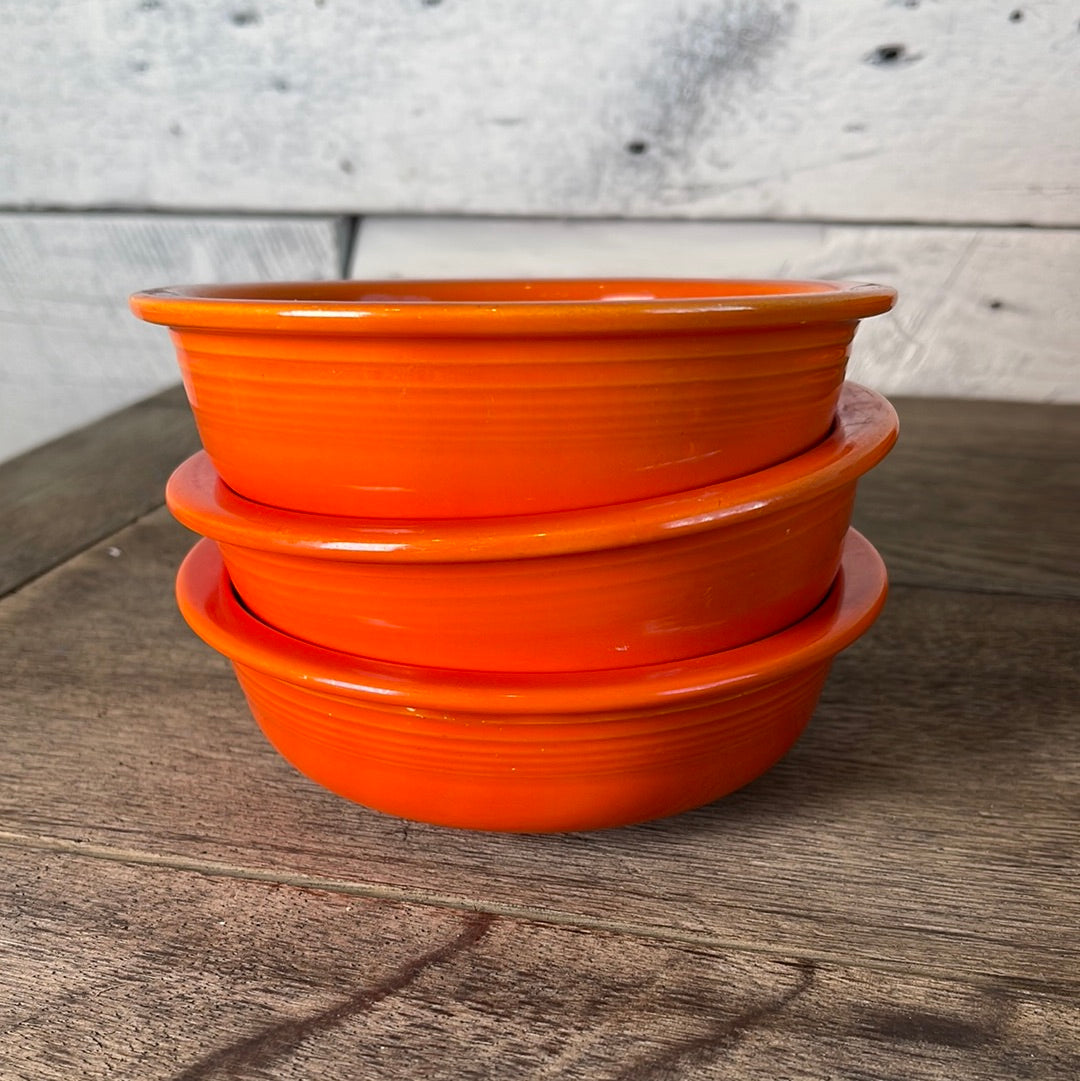 Original Red Fiestaware Vintage Cereal Bowl