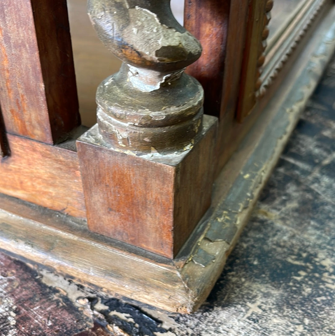 French Display Case Wood and Clear