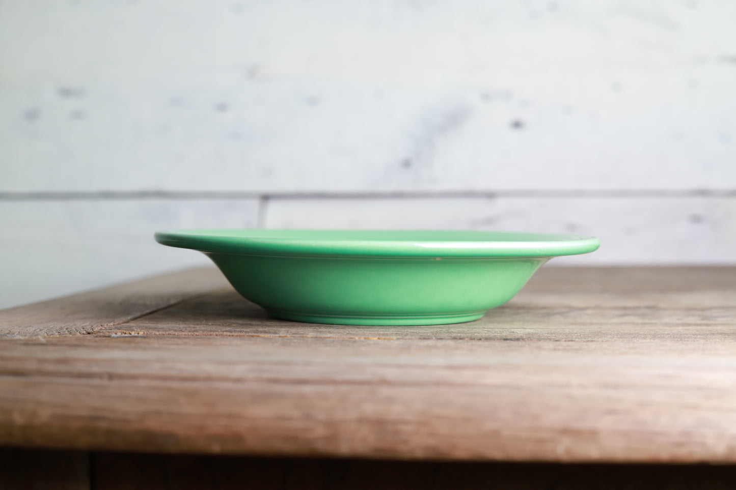 Vintage Fiestaware Light Green Rim Soup Bowl