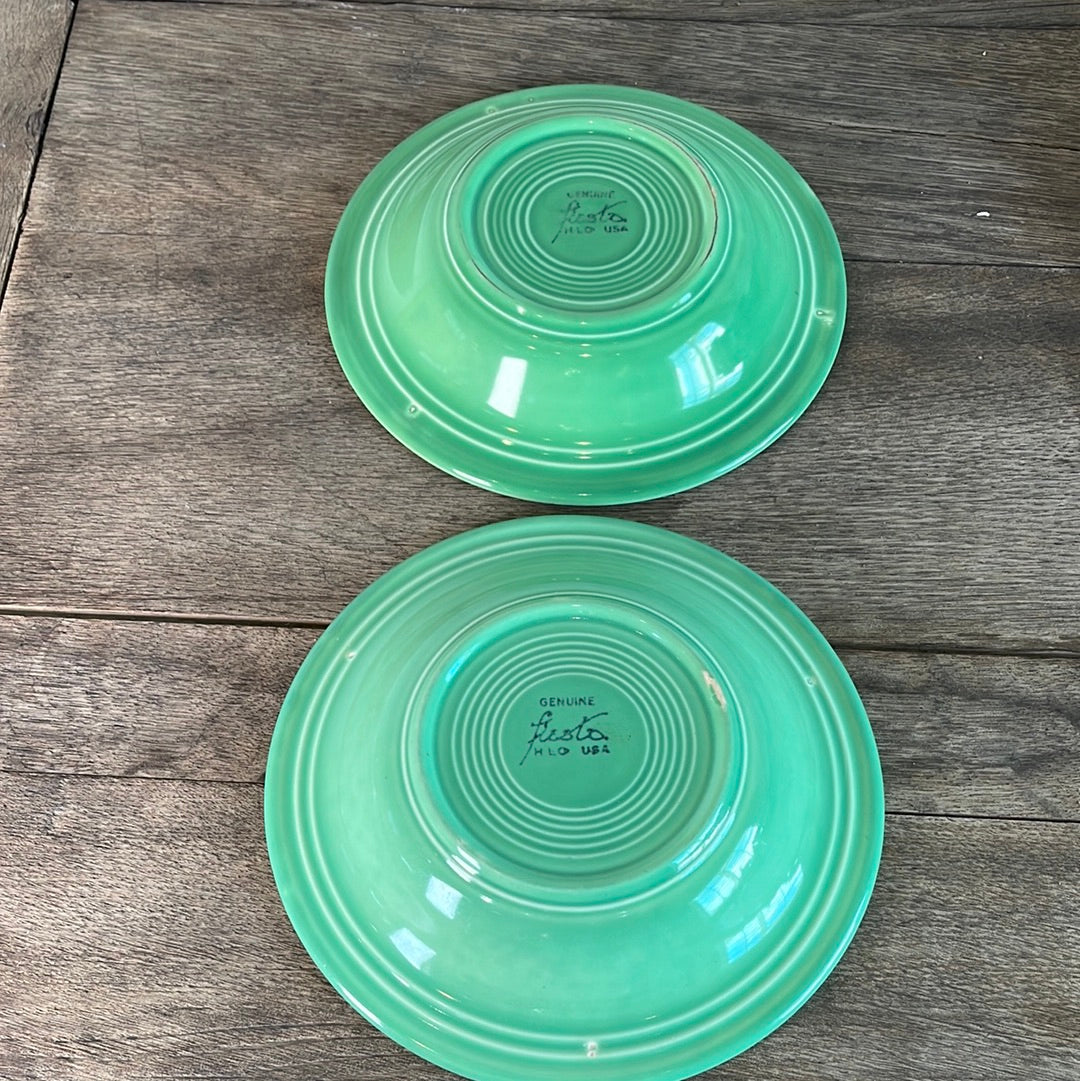 Vintage Fiestaware Pasta Soup Bowl Original Light Green