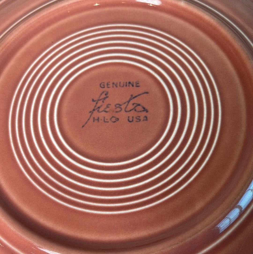 Original Vintage Rose Fiestaware Luncheon Plate
