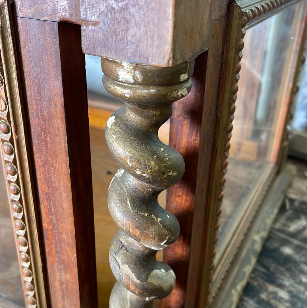 French Display Case Wood and Clear