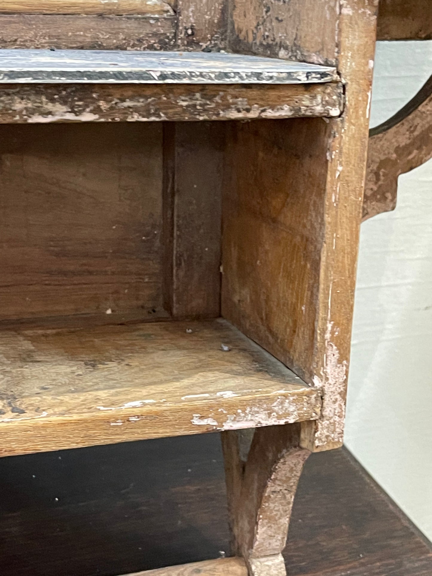 Shelf with Mirror and Towel Bar