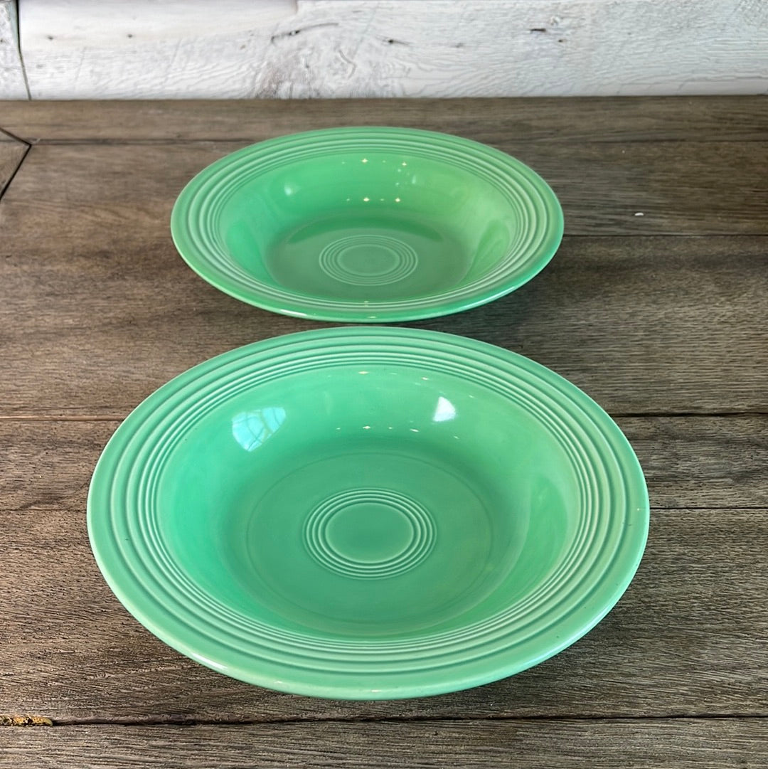 Vintage Fiestaware Pasta Soup Bowl Original Light Green