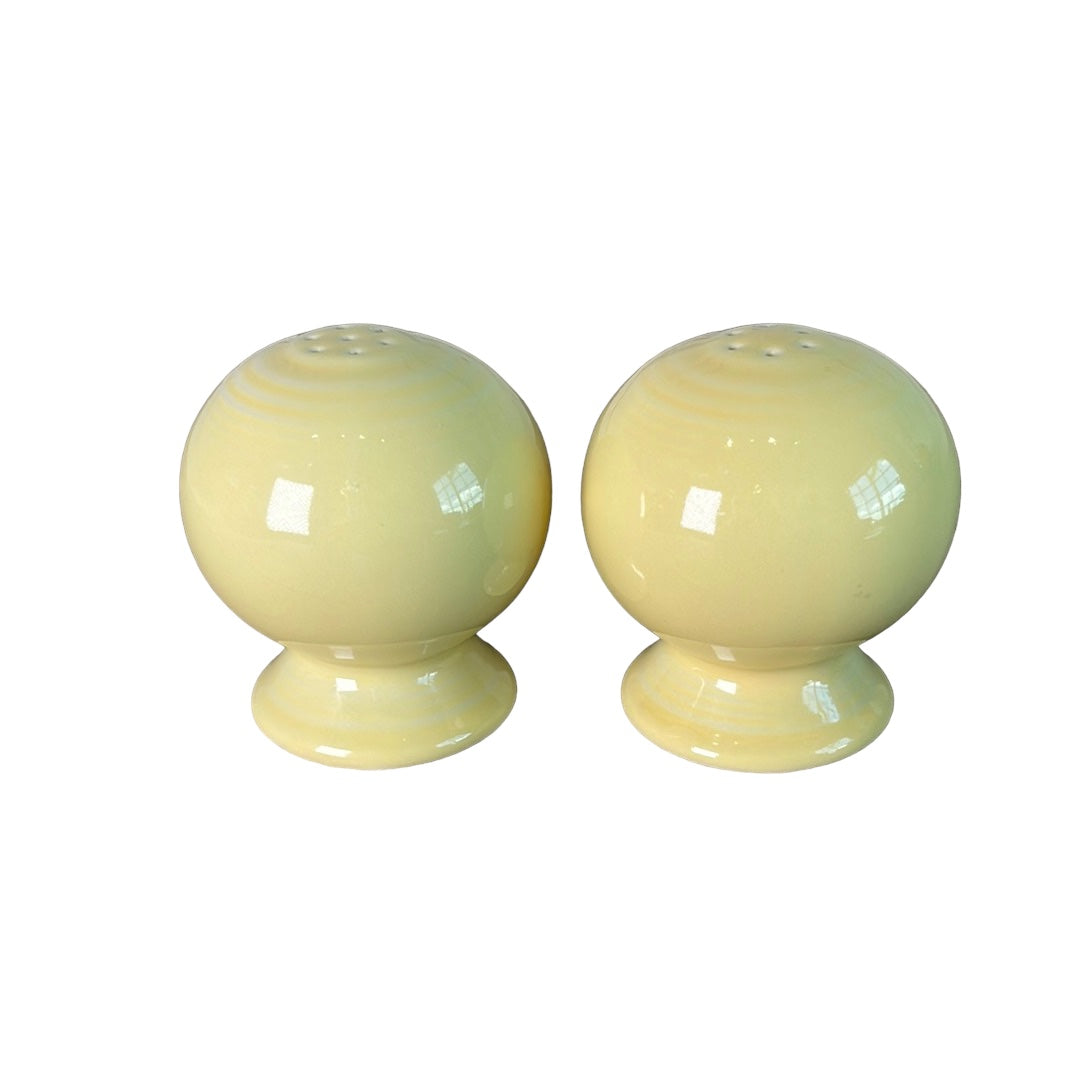 Vintage Homer Laughlin Fiestaware Salt and Pepper Ball Shakers