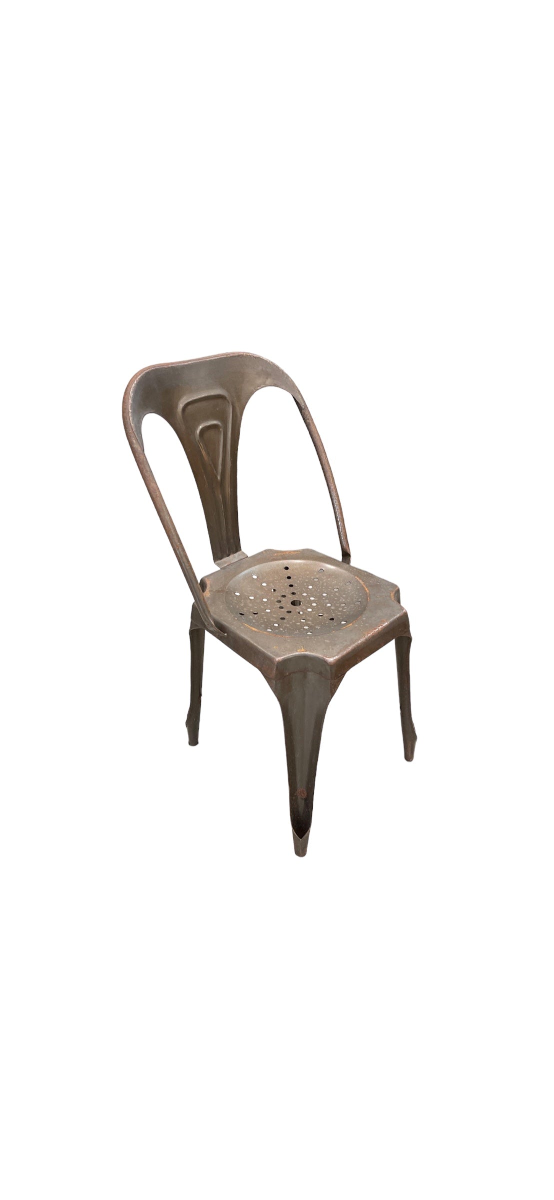 Vintage Industrial Fibrocit Bistro Stacking Chairs