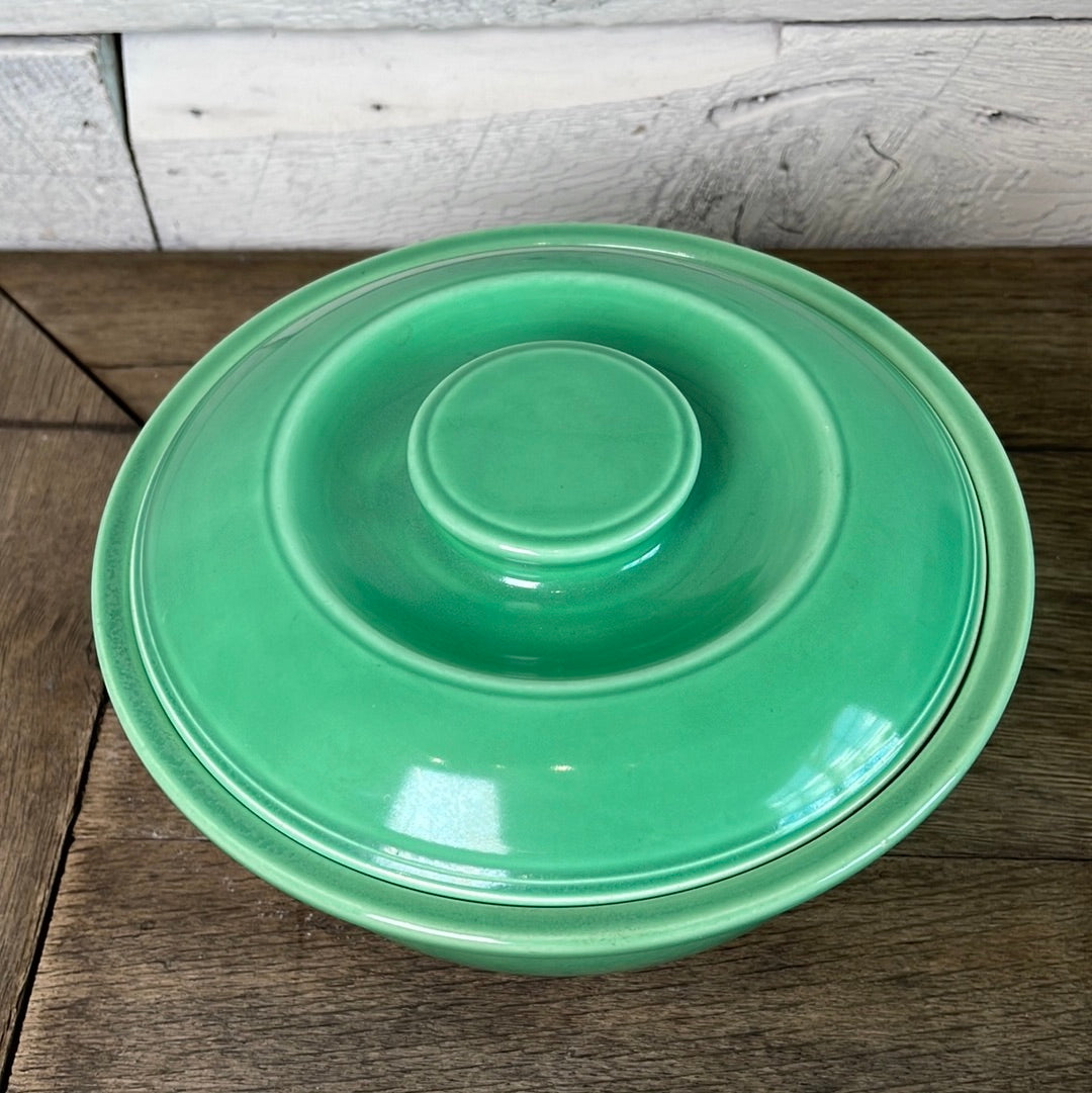 Vintage Fiestaware Homer Laughlin Fiesta Kitchen Kraft Individual Casserole in Light Green 8"