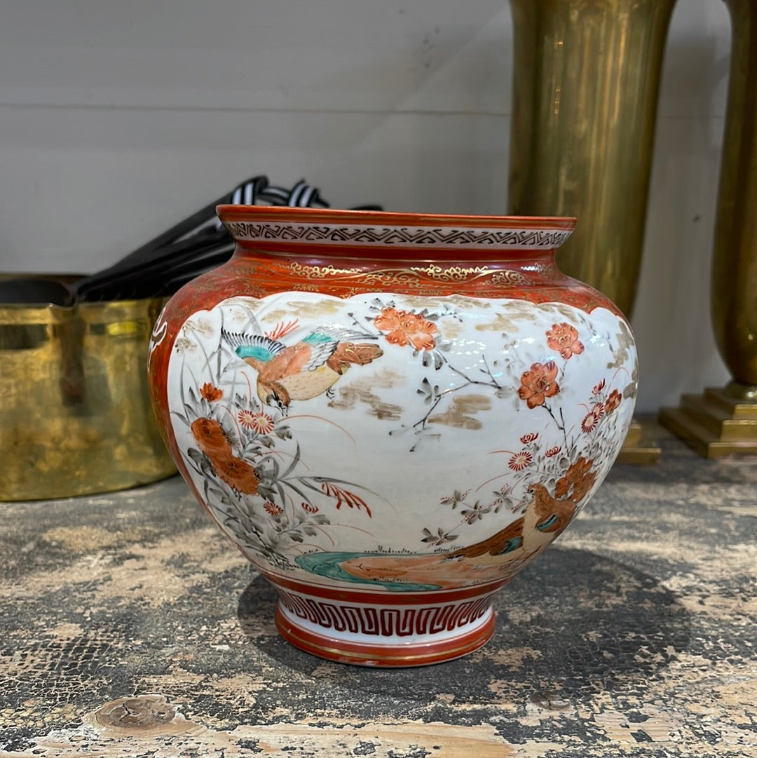 Meiji Period Kutani Period Vase - 174