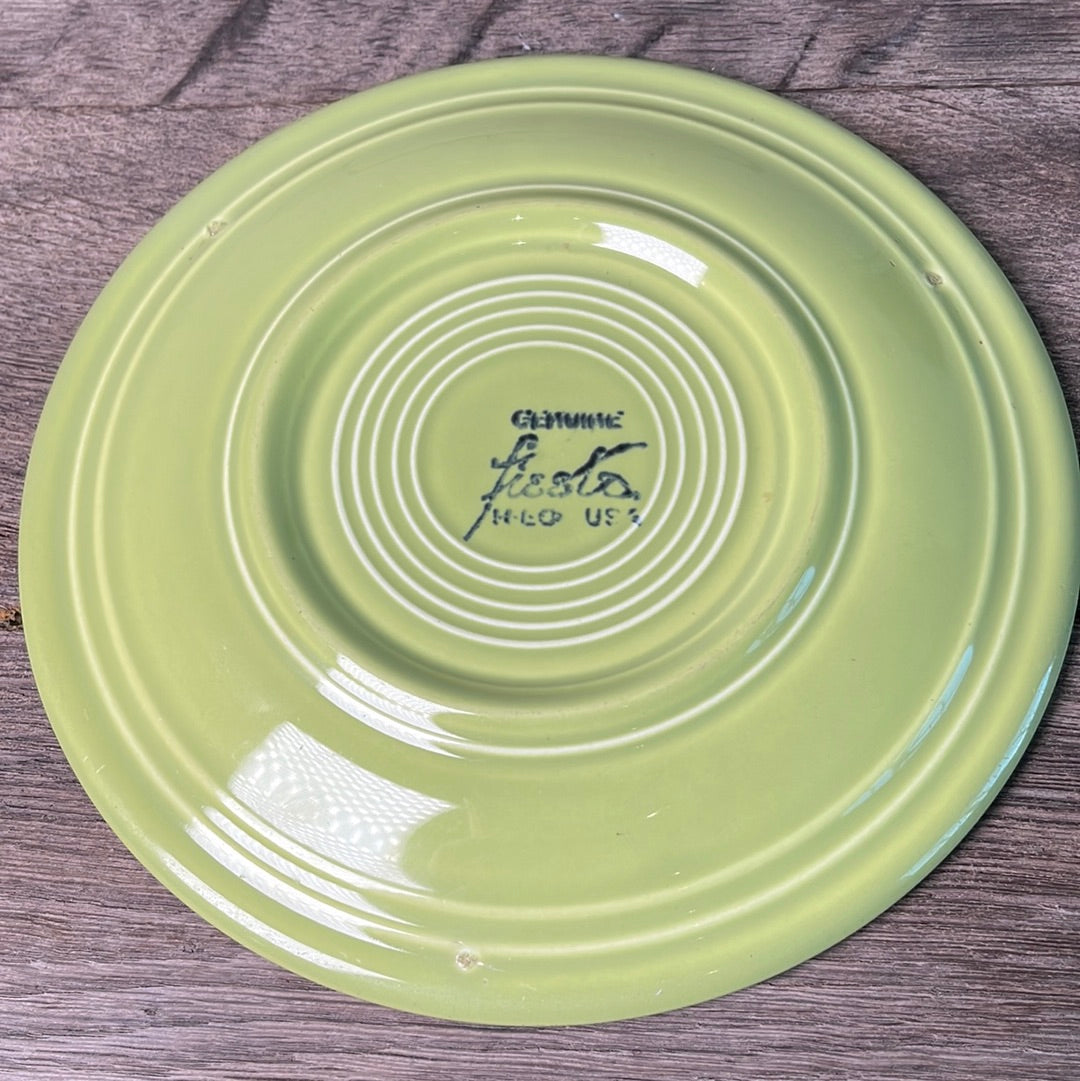Vintage Fiestaware Bread & Butter Plate Original Light Green