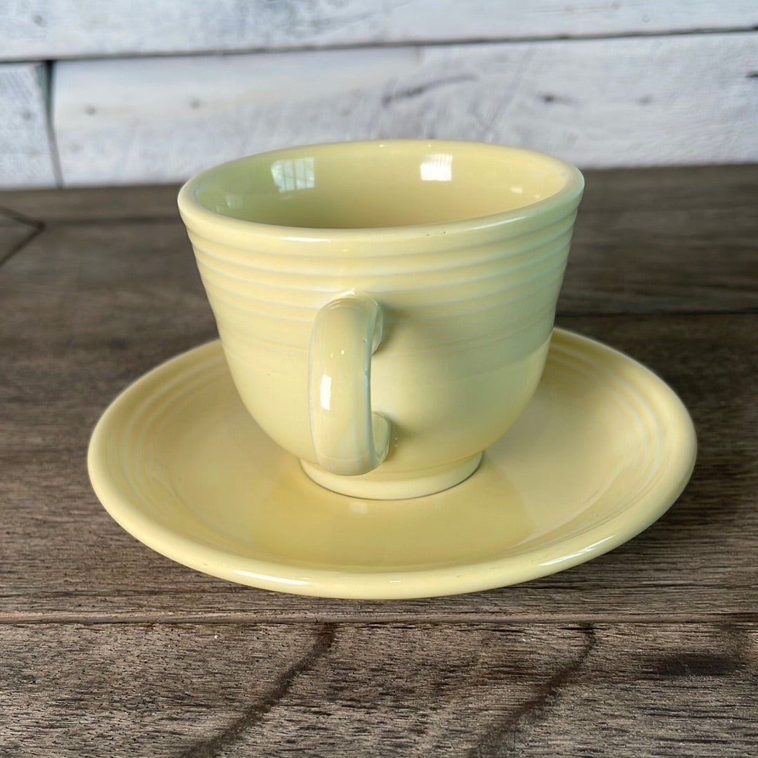 Fiesta ware 1987 Yellow Cup & Saucer