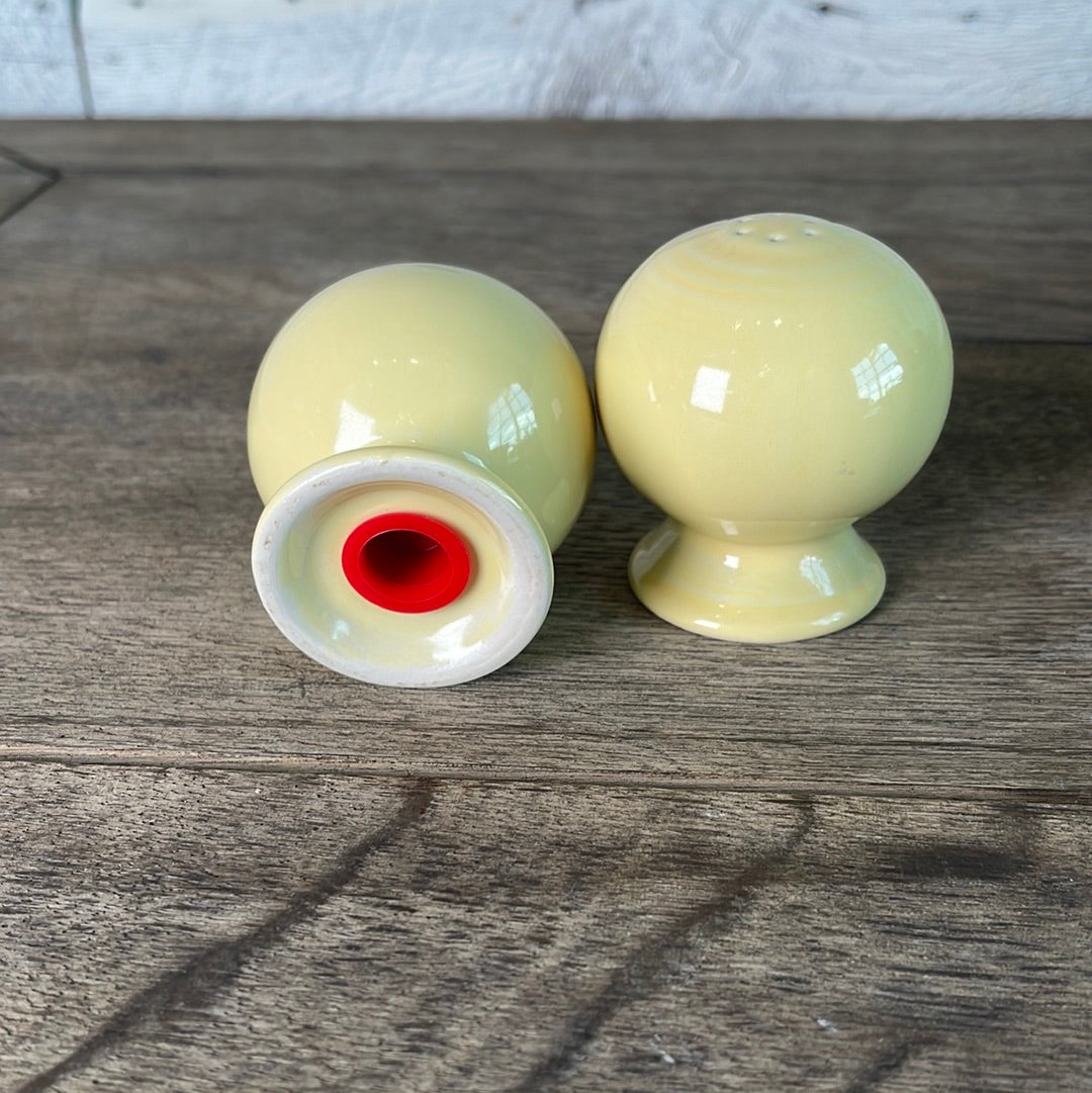 Vintage Homer Laughlin Fiestaware Salt and Pepper Ball Shakers