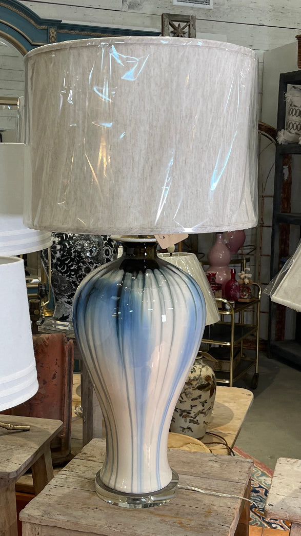 Large Multi Color Lamp with Shade
