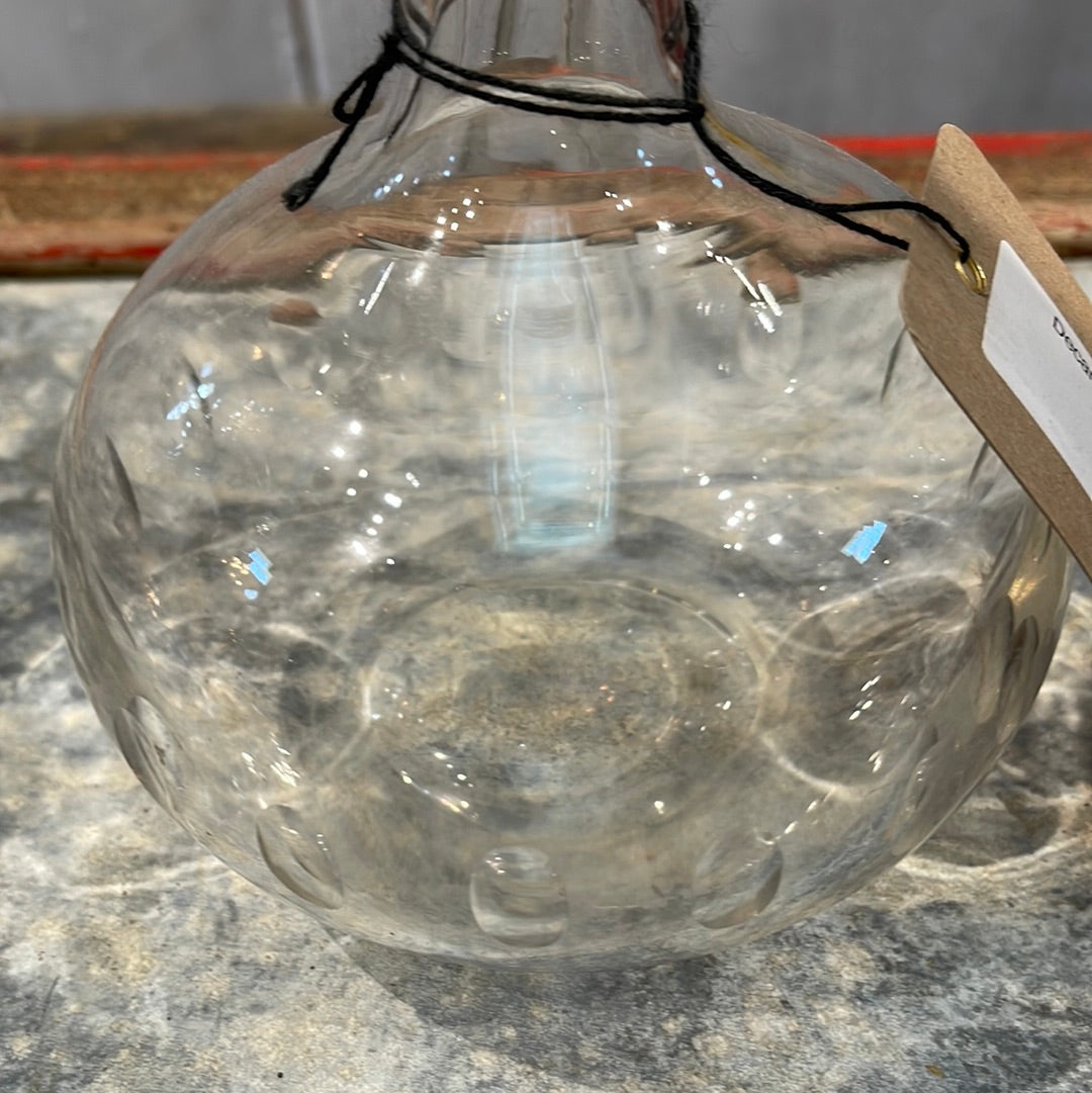 Decanter Hand Blown Art Deco