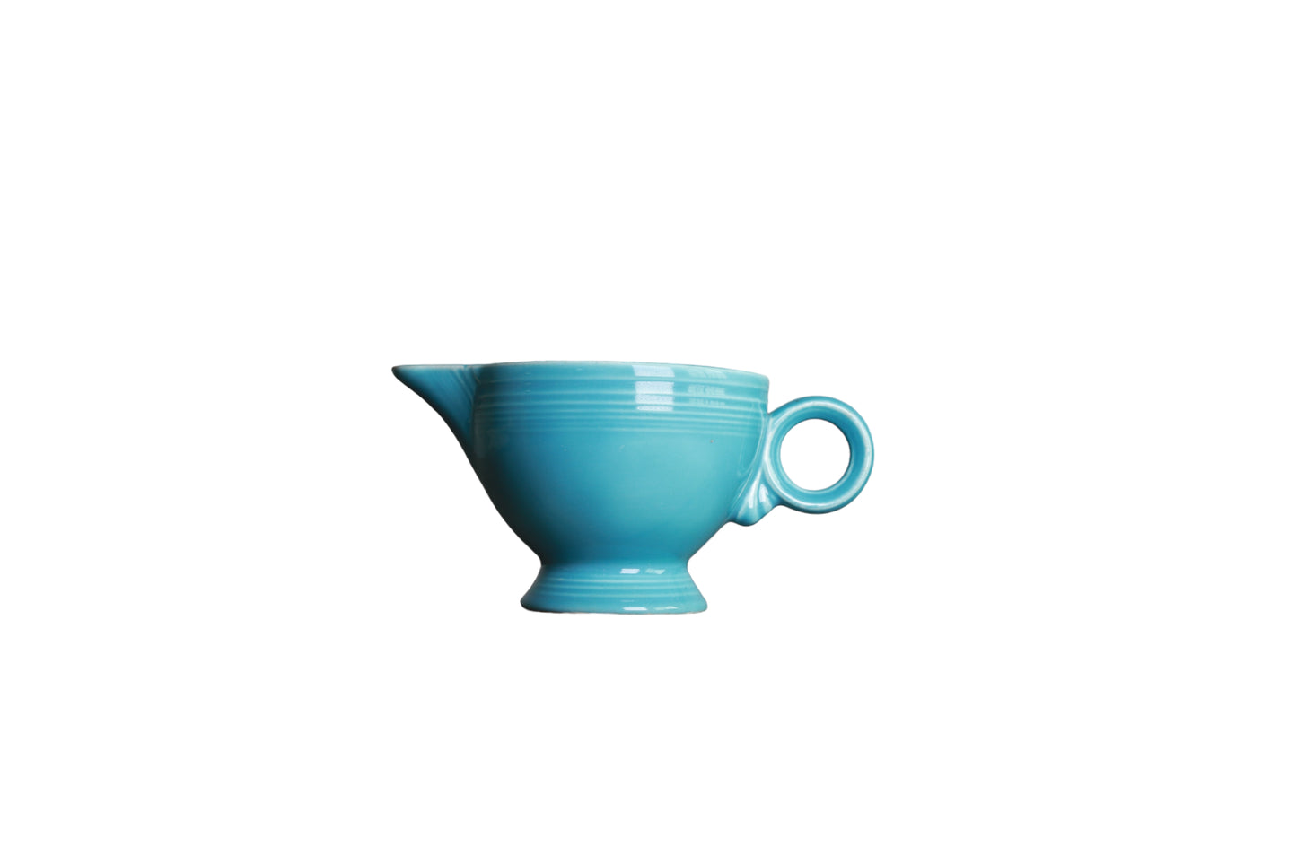 Fiestaware Turquoise Ring Handle Creamer
