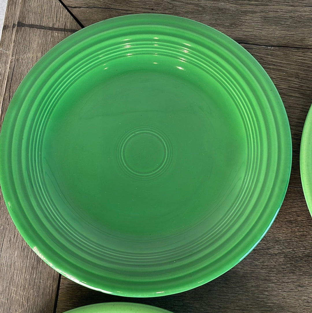 Vintage Fiestaware Medium Green Dinner Plate 10 3/8”