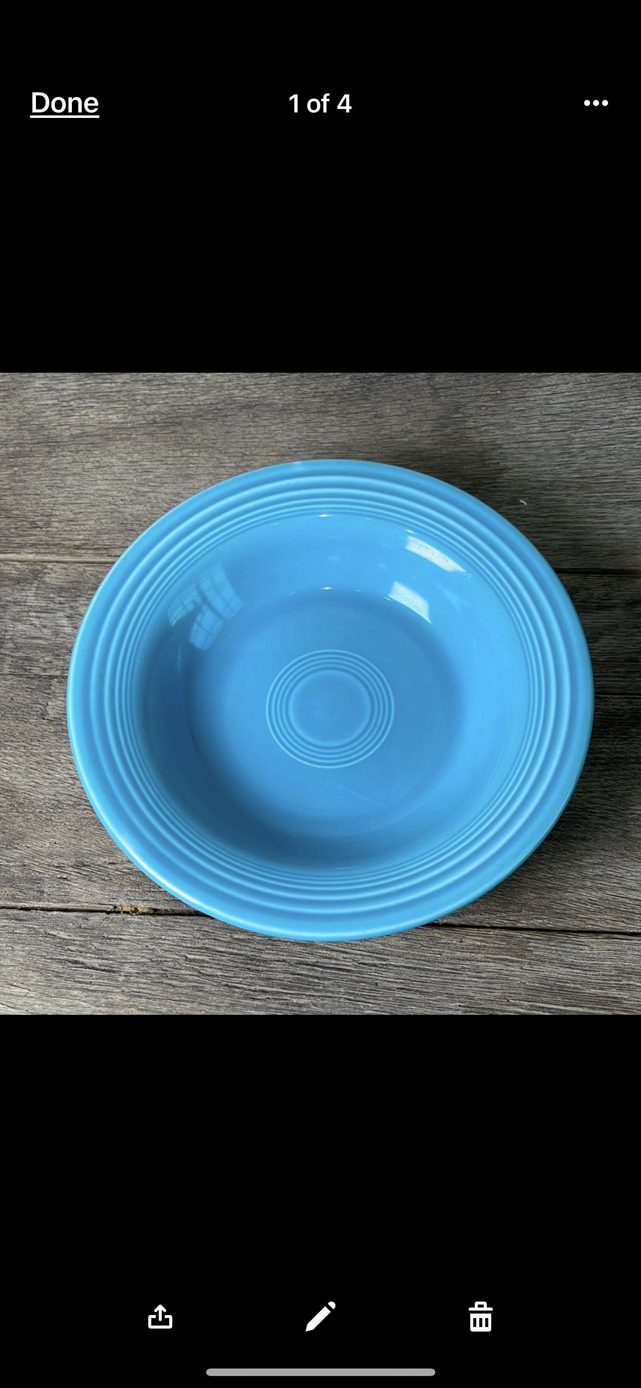 Vintage Fiestaware Turquoise Salad Plate from Fiestaware
