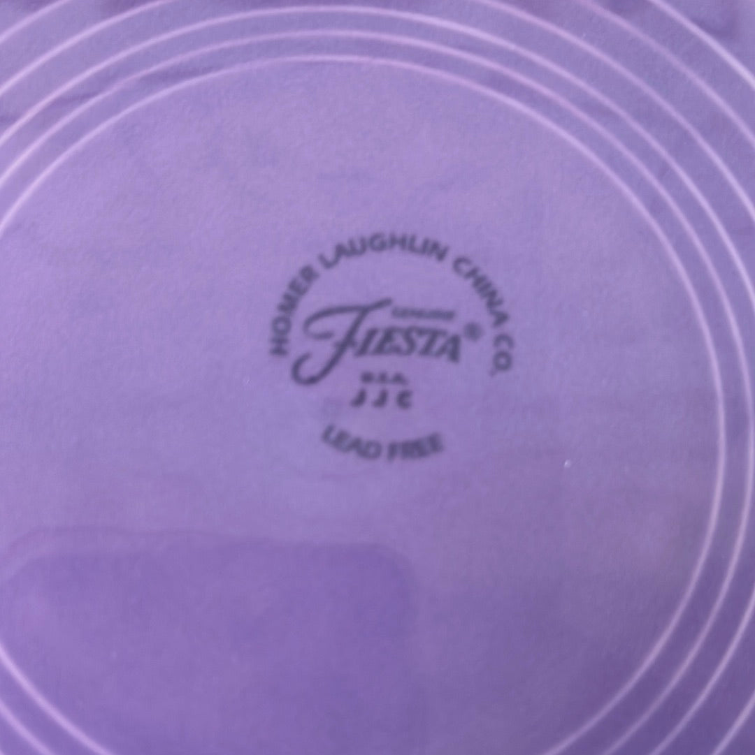 Fiesta Ware Lilac Dinner Plate Homer Laughlin Fiestaware 10.5" Diameter